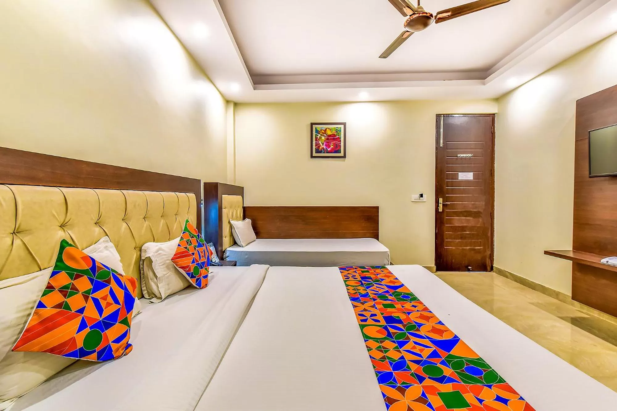 Bed in FabHotel Surya Residency GMS Road