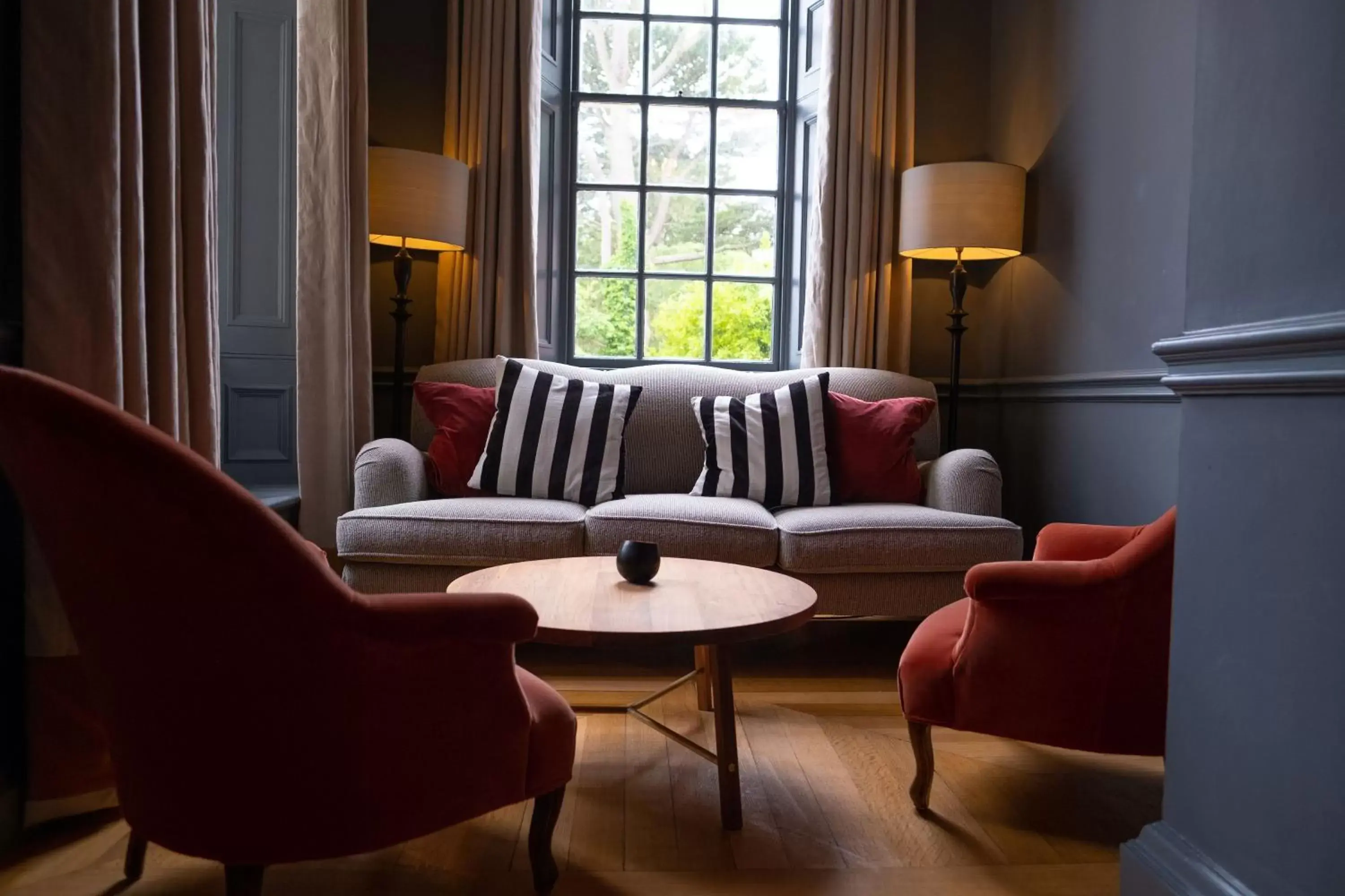 Living room, Seating Area in Fowey Hall - A Luxury Family Hotel