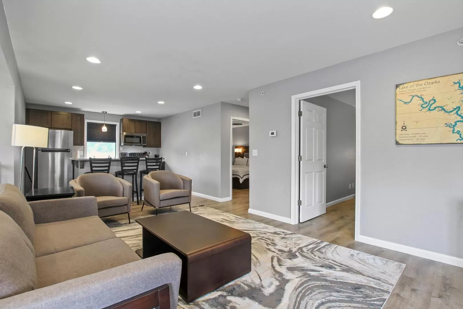 Living room in The Resort at Lake of the Ozarks