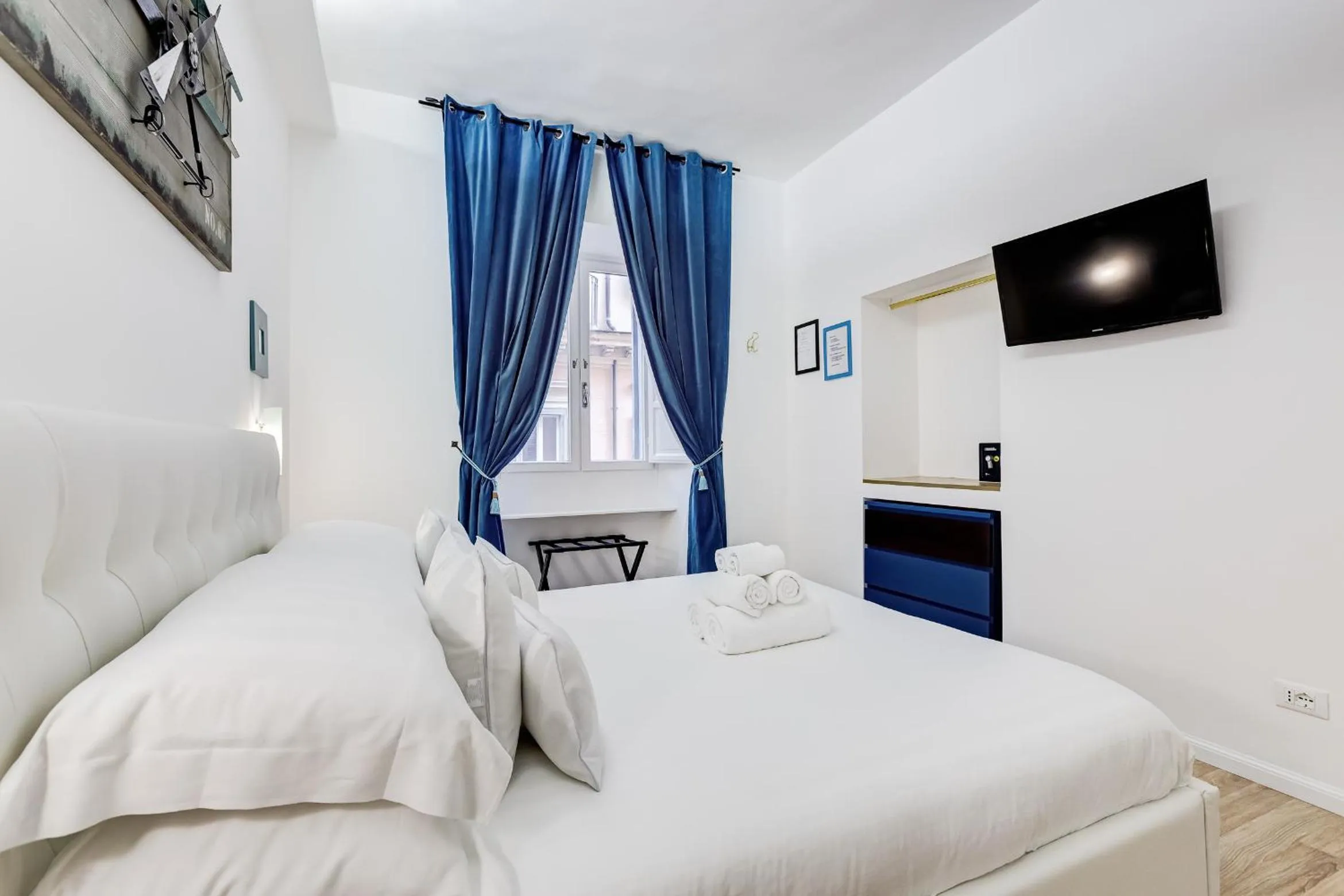 Bed in Ripetta Central Suites