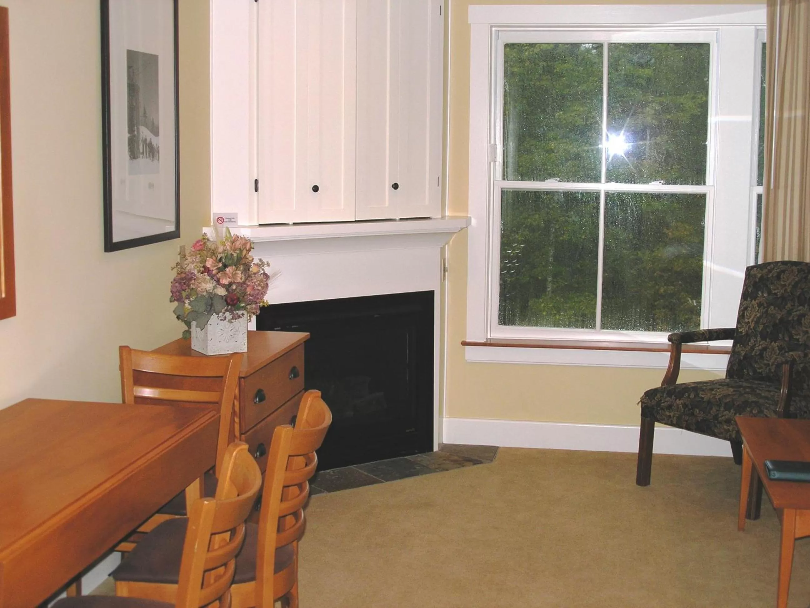 Living room in Jackson Gore Village on Okemo Mountain
