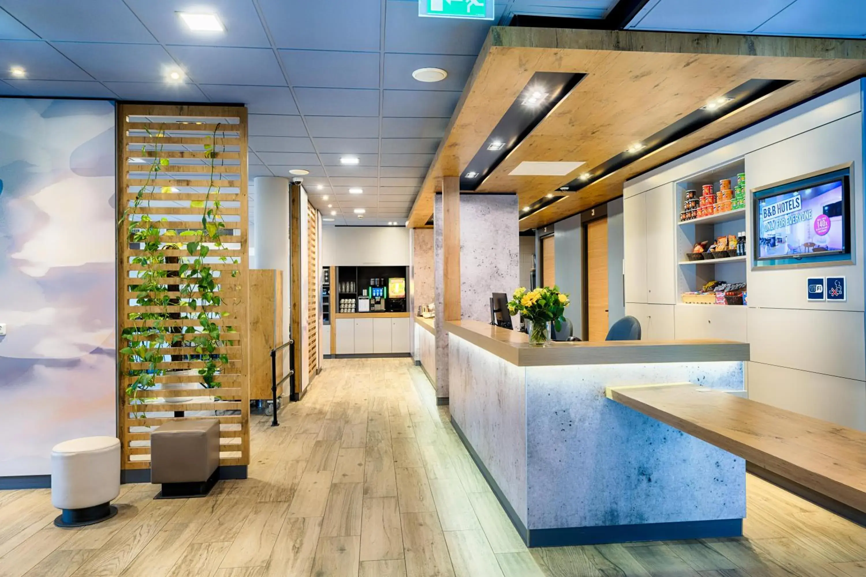 Lobby or reception in B&B Hotel Amsterdam-Zaandam