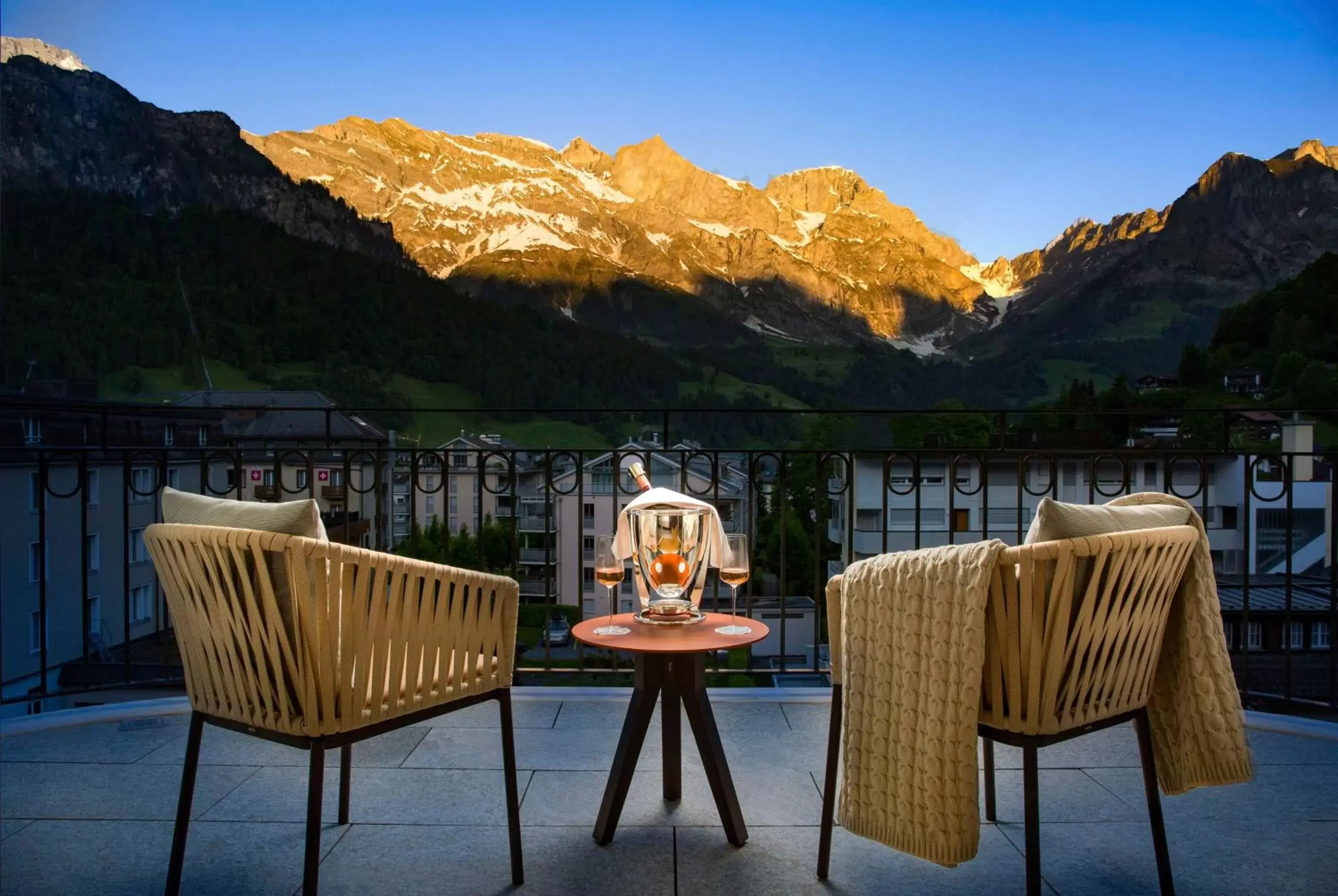 Bedroom, Mountain View in Kempinski Palace Engelberg