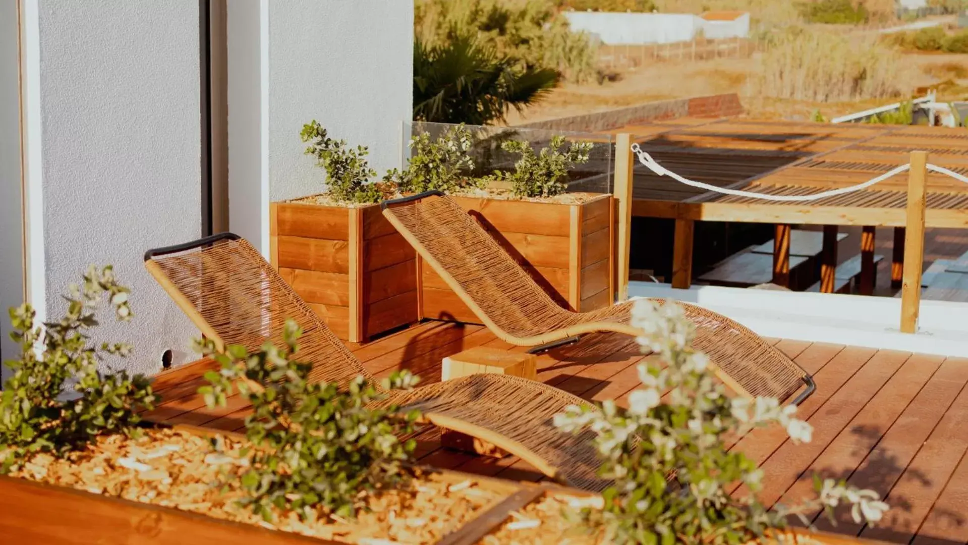 Balcony/Terrace in The Salty Pelican Yoga & Surf Retreat