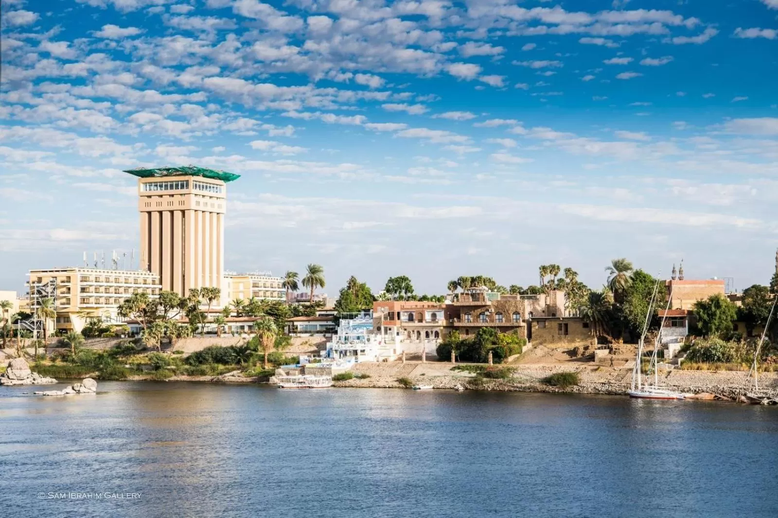 Natural landscape in Mövenpick Resort Aswan