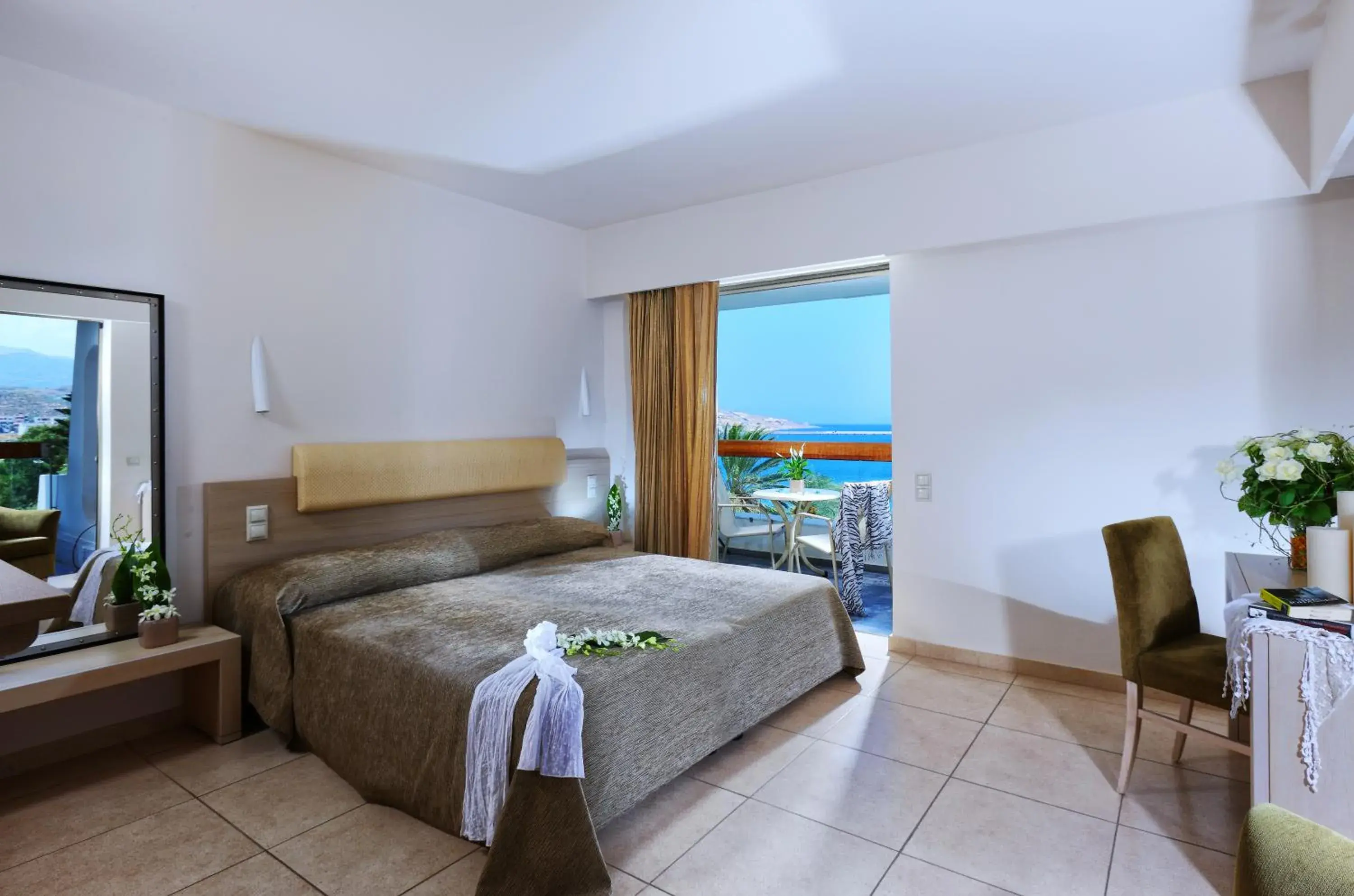 Bedroom in Sitia Beach City Resort & Spa