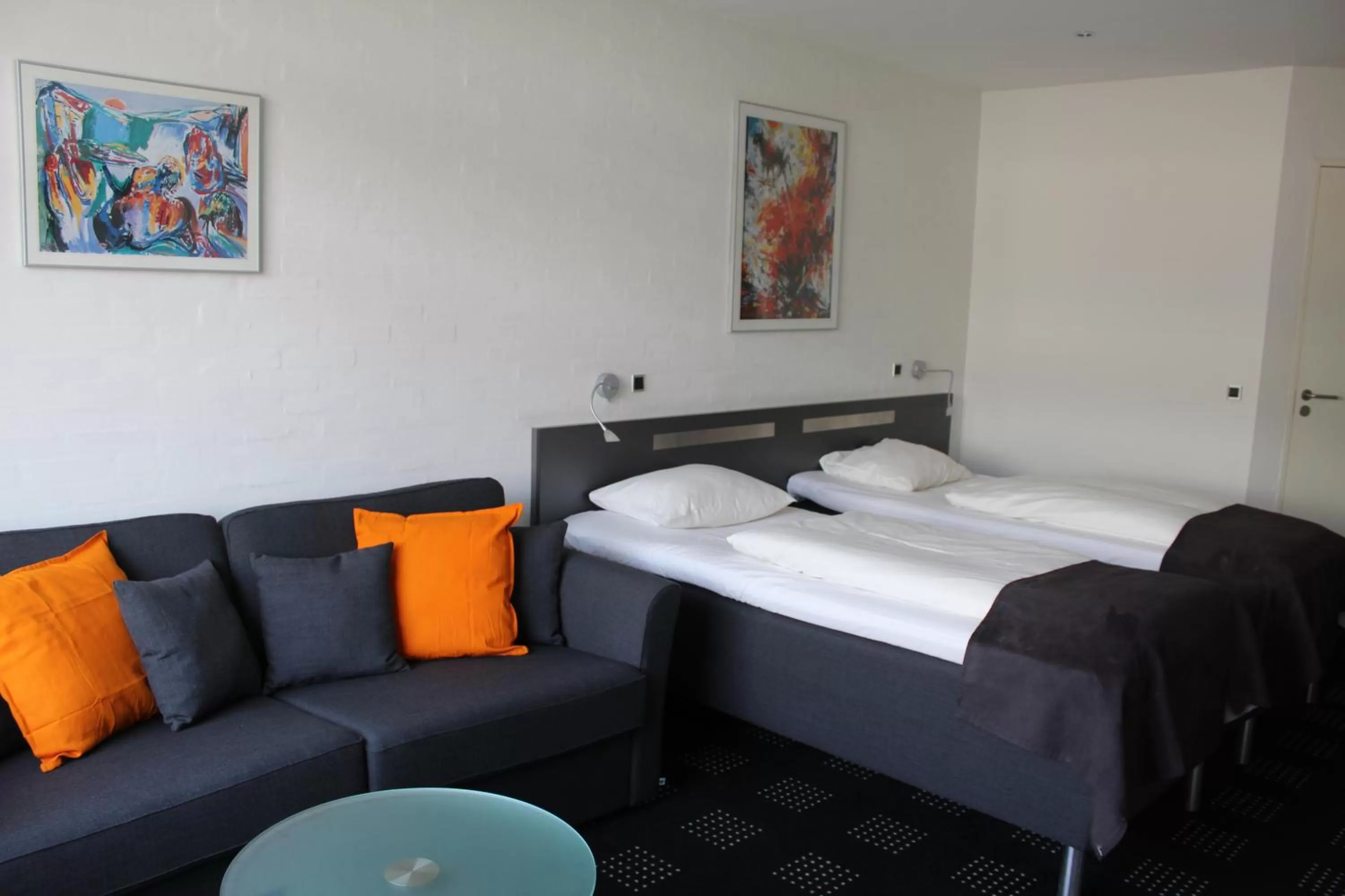 Bed in Hotel Hedegaarden