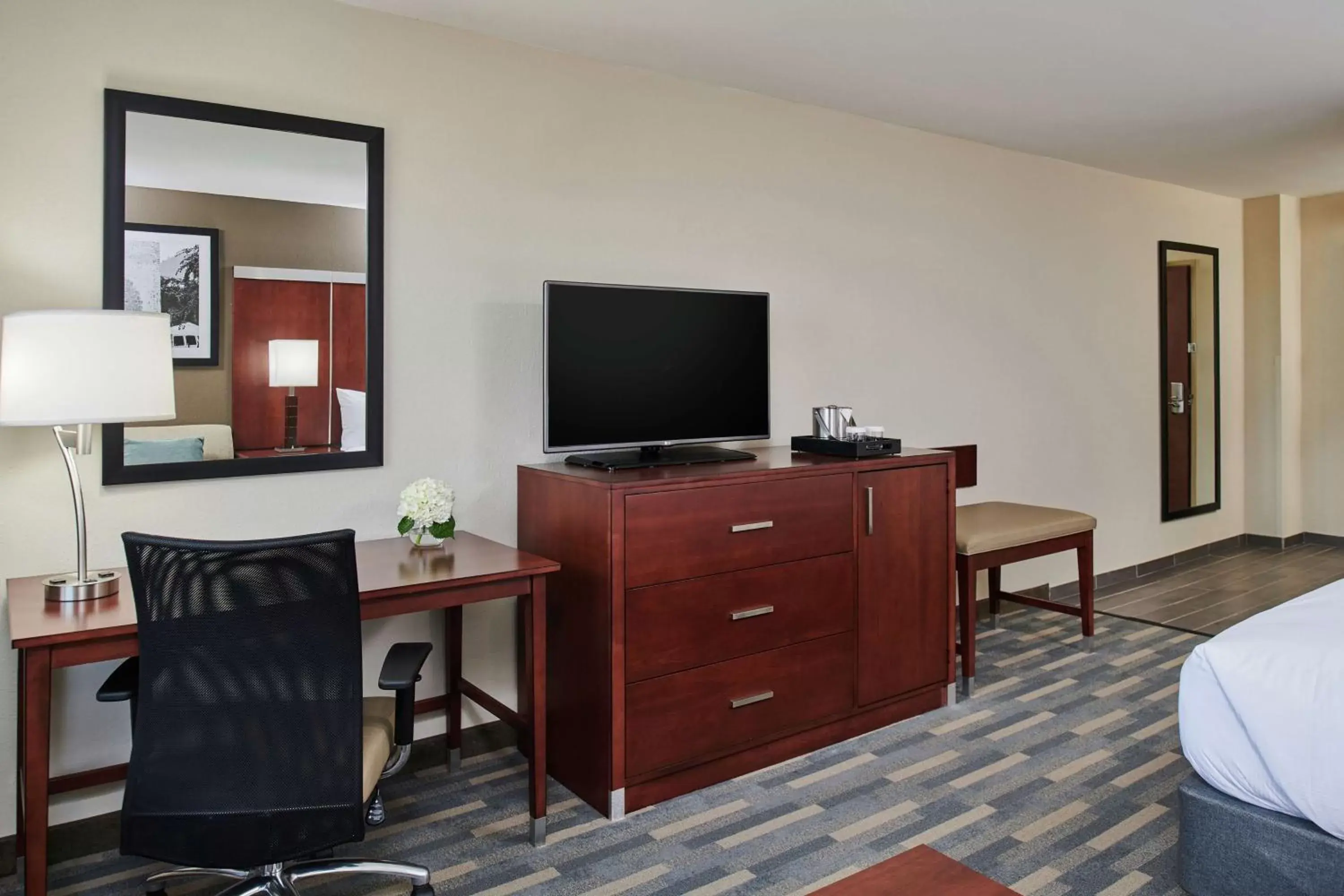 Bedroom, TV/Entertainment Center in Doubletree By Hilton Raleigh Crabtree Valley