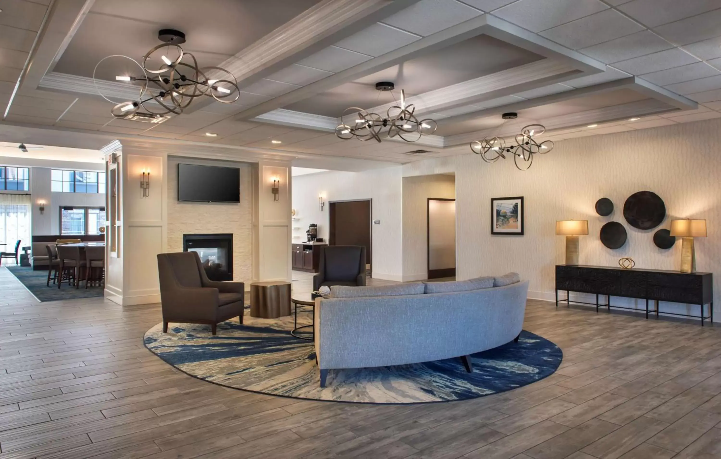 Lobby or reception in Homewood Suites by Hilton Newburgh-Stewart Airport Lobby or reception in Homewood Suites by Hilton Newburgh-Stewart Airport