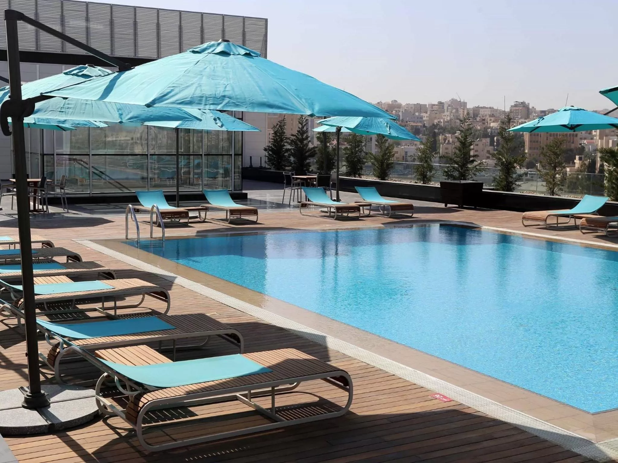 Swimming pool in The Abdali Boulevard Hotel