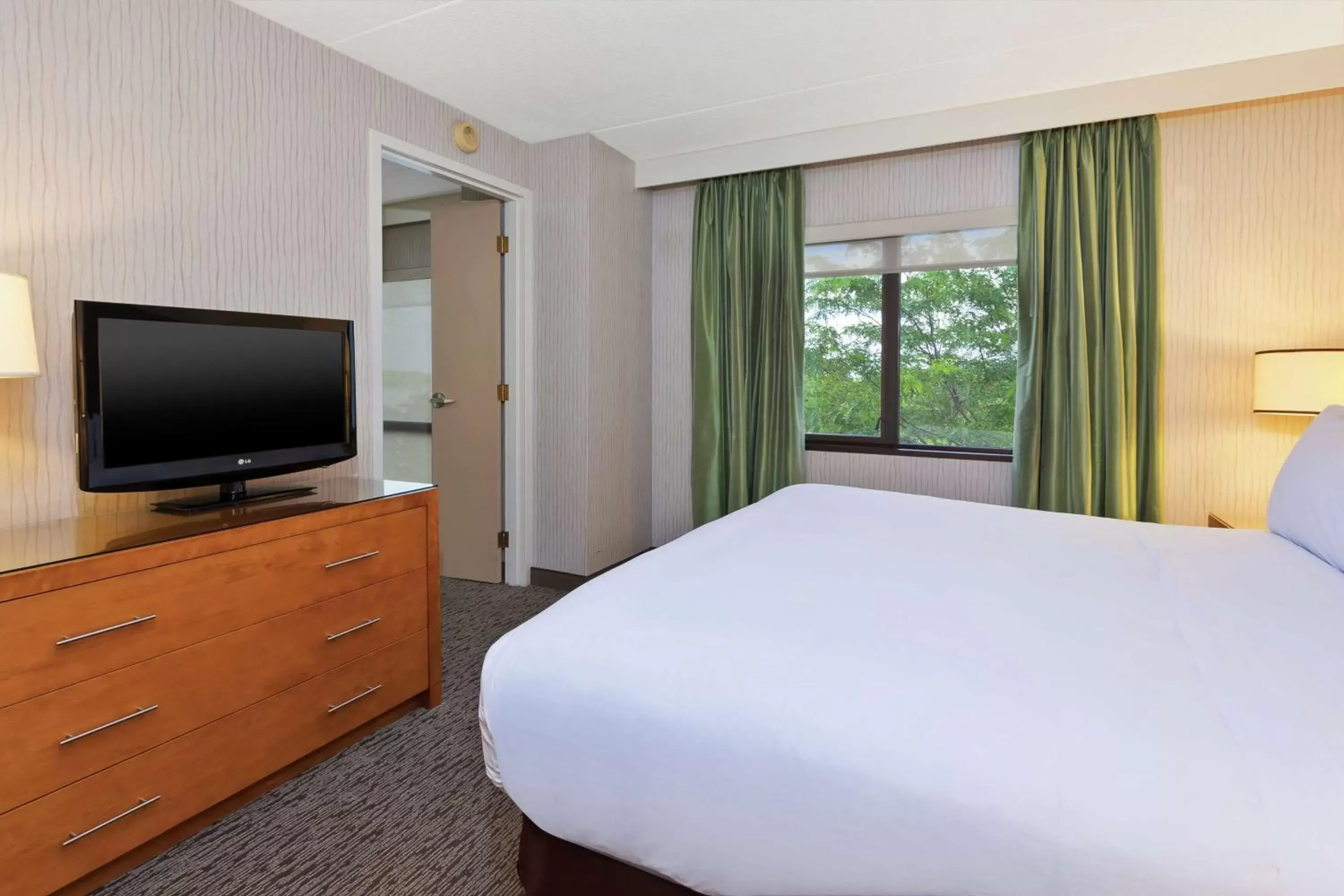 Bed, TV/Entertainment Center in Embassy Suites by Hilton Auburn Hills