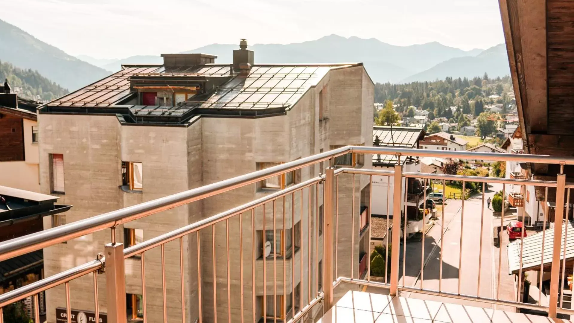 City view, Balcony/Terrace in Hillsite Hotel Restaurant Flims