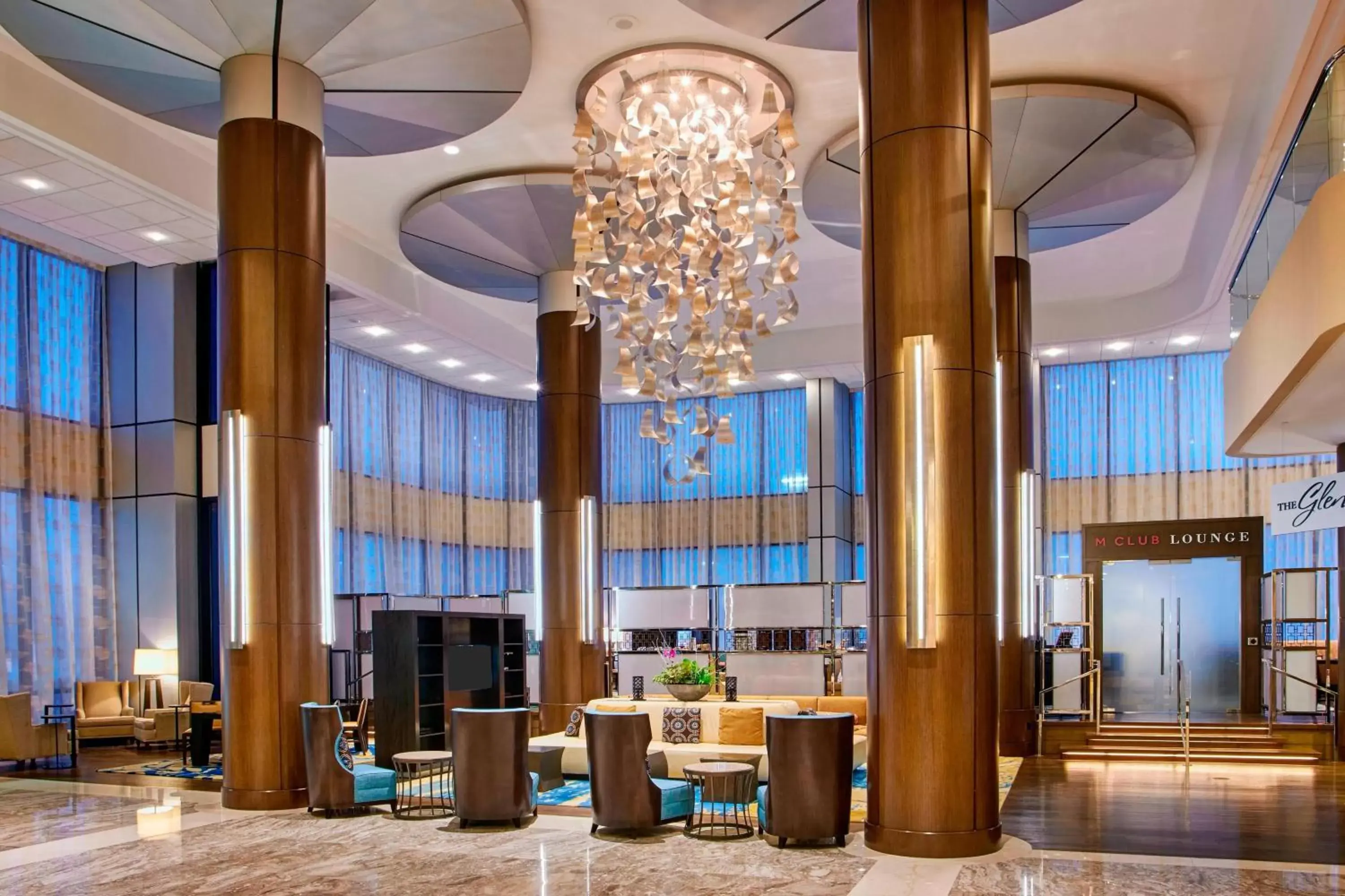 Lobby or reception, Restaurant/Places to Eat in Teaneck Marriott at Glenpointe