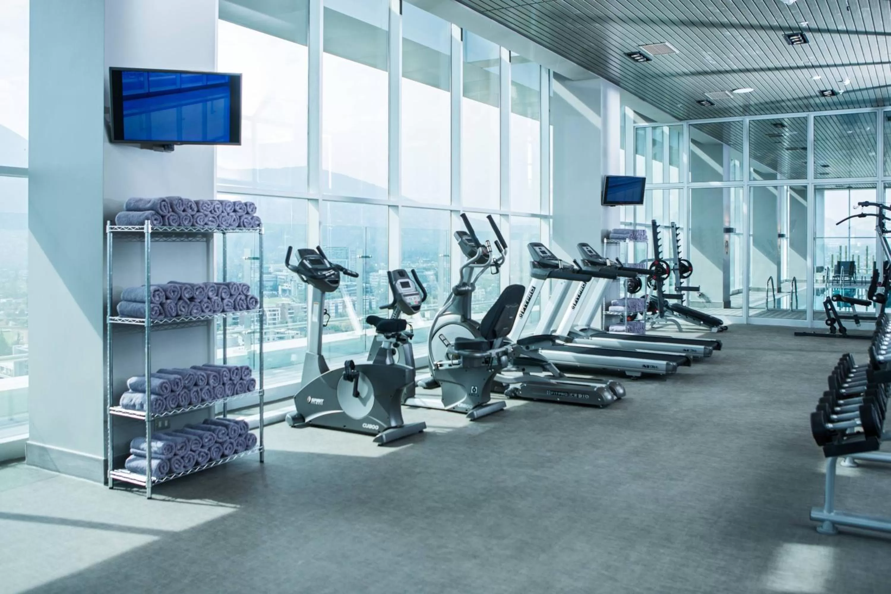 Fitness centre/facilities in Courtyard by Marriott Santiago Las Condes