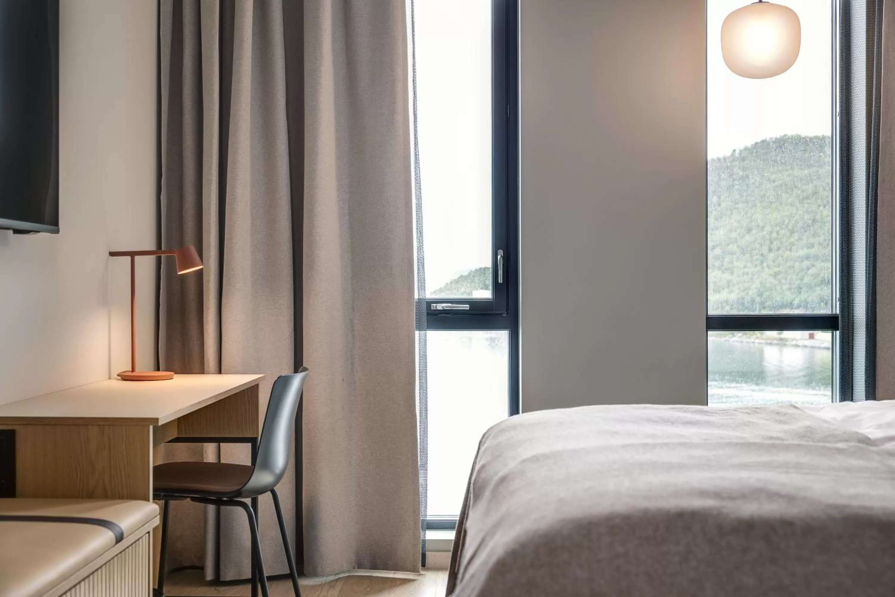 Decorative detail, Bed in Quality Hotel Harstad