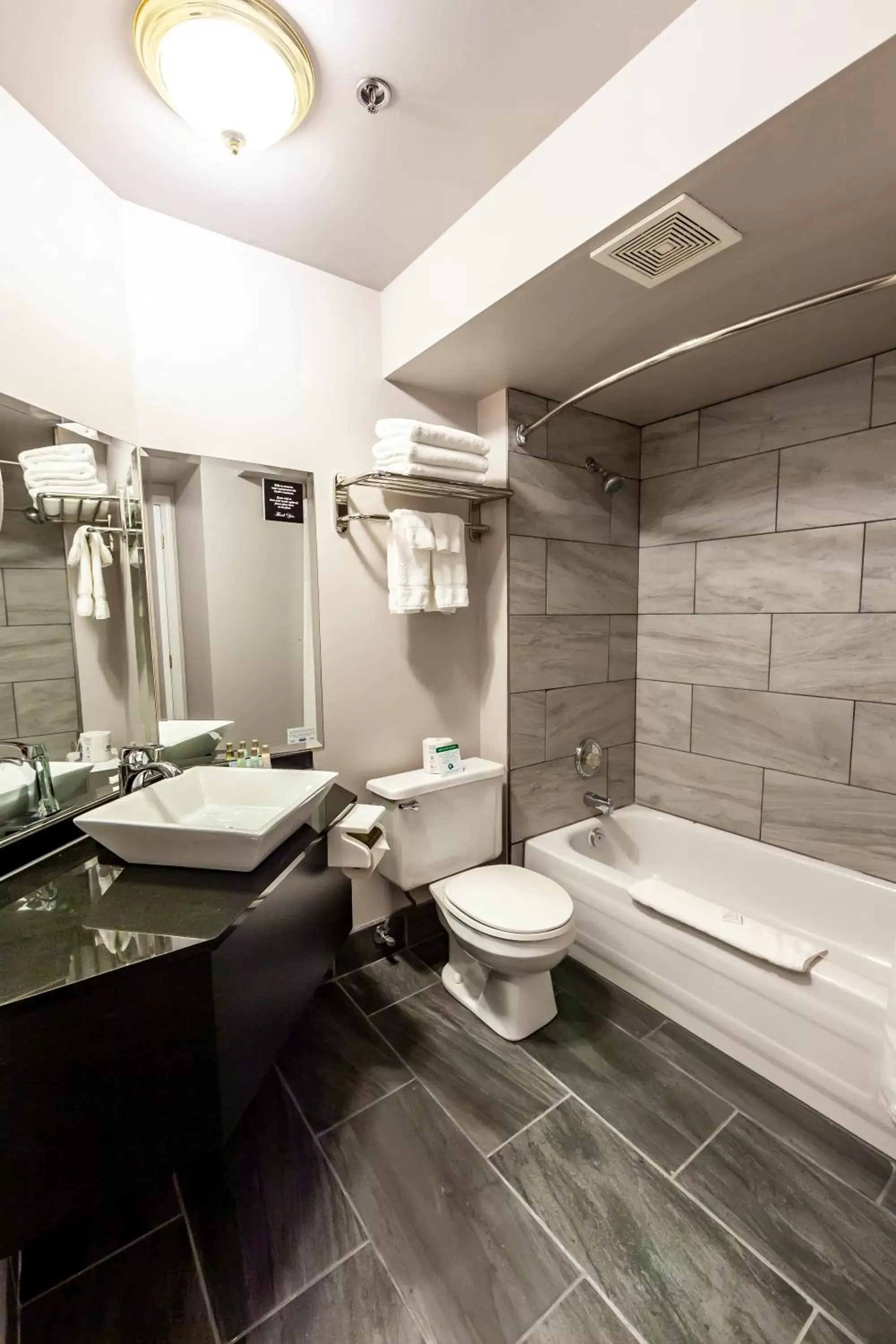 Bathroom in Travelodge by Wyndham Parksville