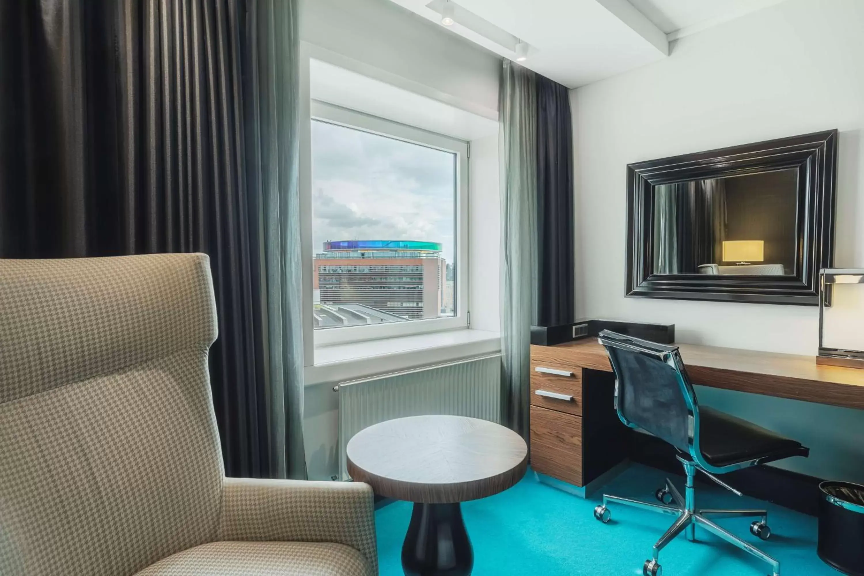 View (from property/room), Seating Area in Radisson Blu Scandinavia Hotel Aarhus
