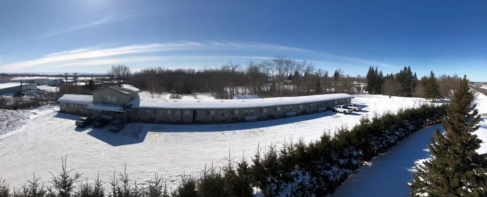 Winter in New Country Motel