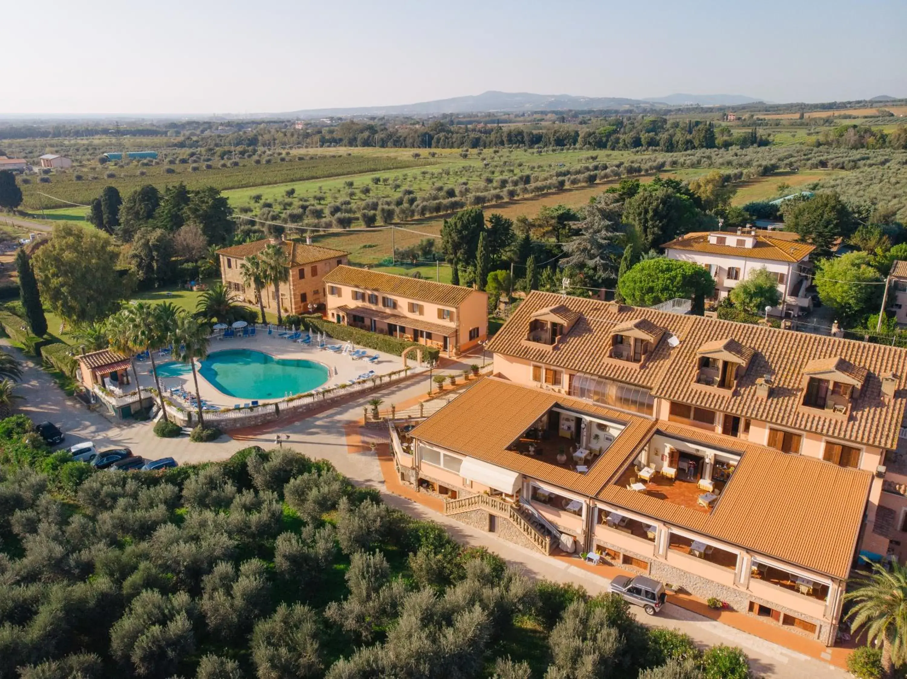 Natural landscape, Bird's-eye View in Agrihotel Elisabetta