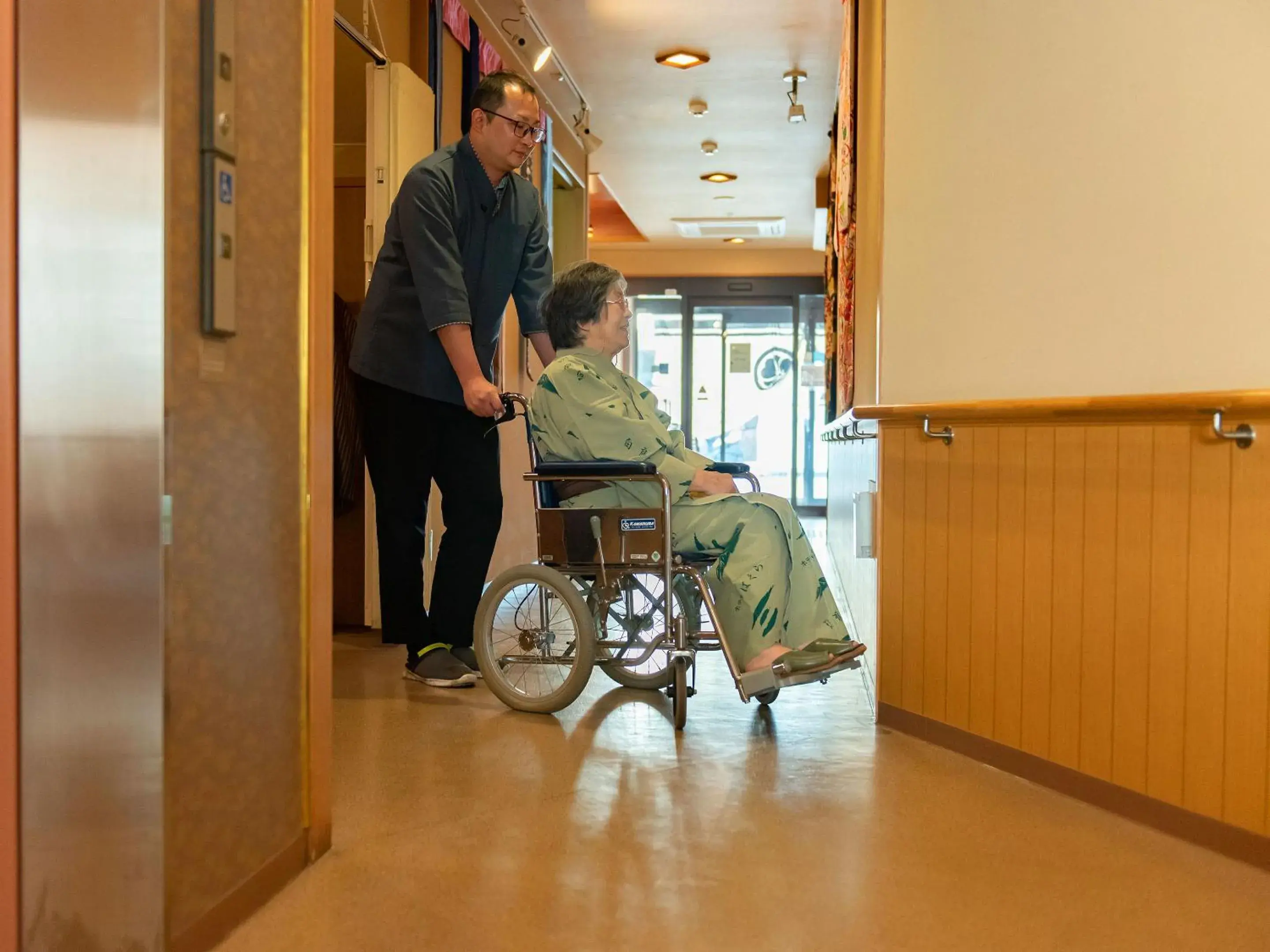 Facility for disabled guests in Ryokan Hakura