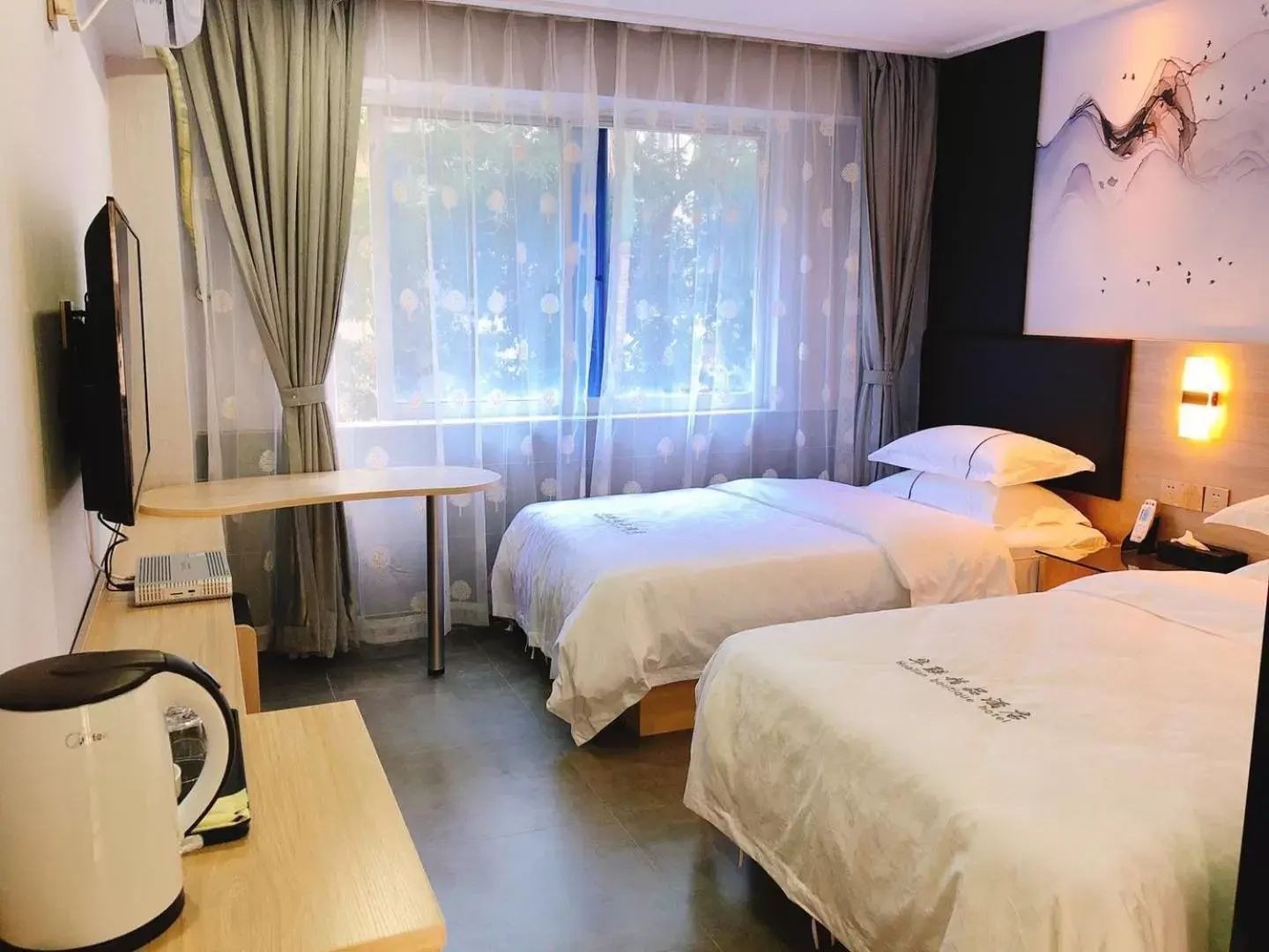 Deluxe Twin Room in Shenzhen Hualian Boutique Hotel Deluxe Twin Room in Shenzhen Hualian Boutique Hotel