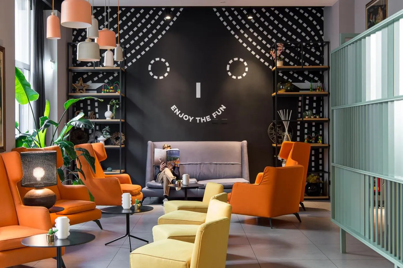 Living room in The Poet Hotel