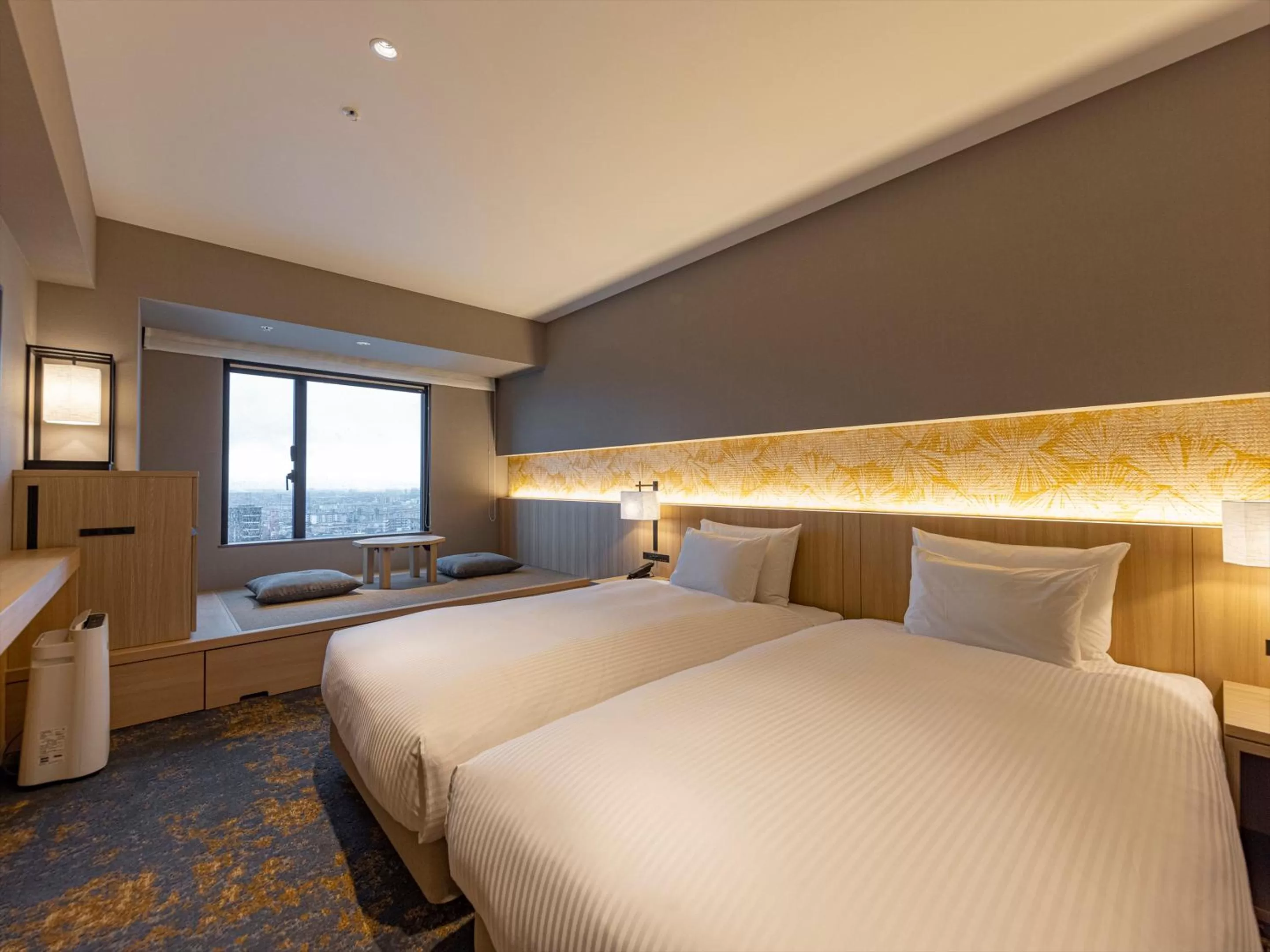 Deluxe Twin Room with Tatami Space (3 Adults) - Non-Smoking  in THE BLOSSOM KUMAMOTO