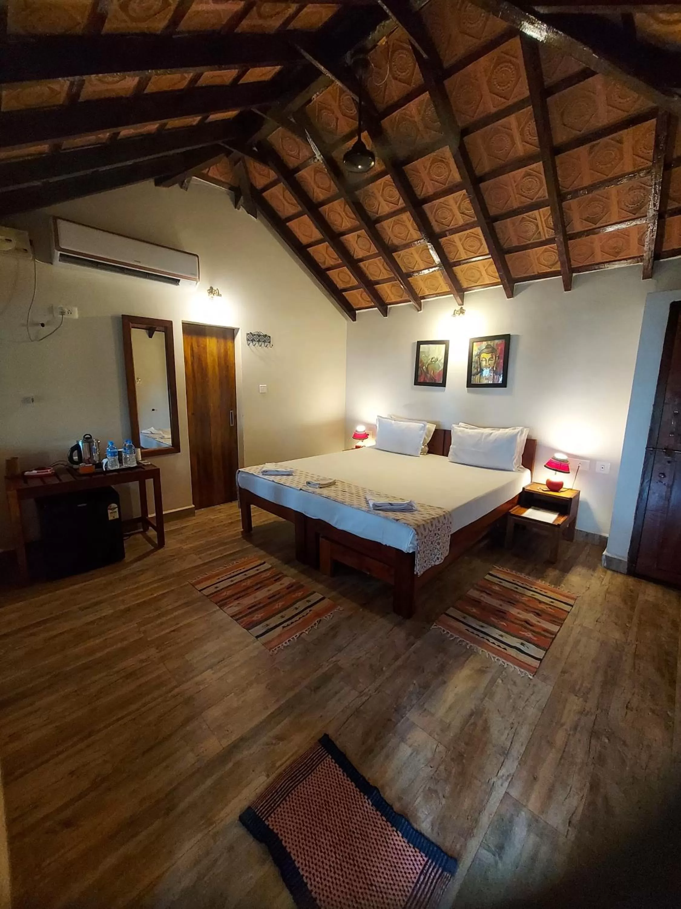 Bed in OmBodhi Retreat