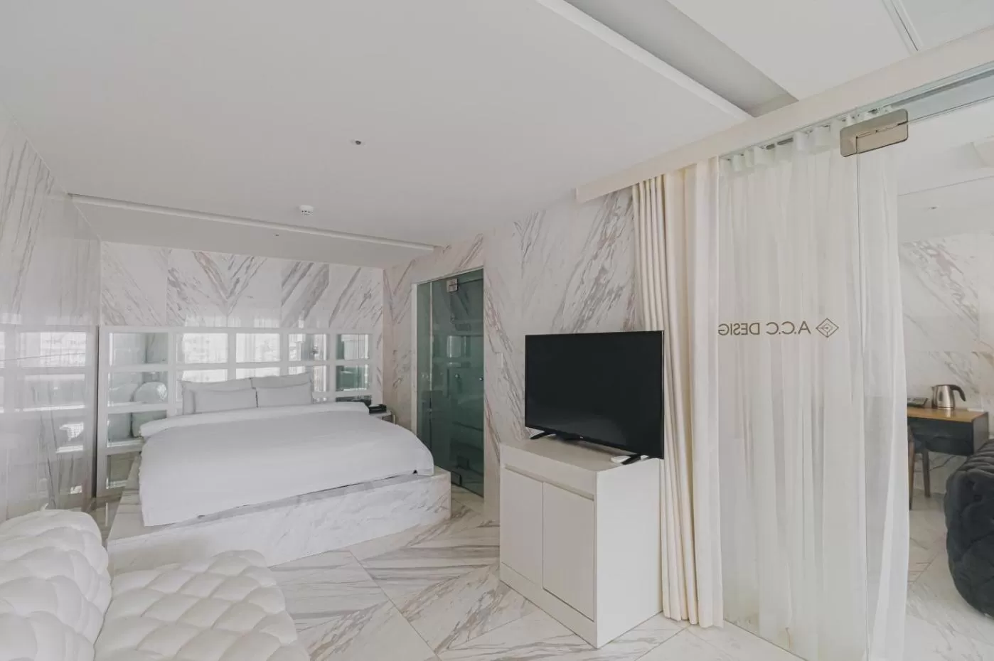 Bed in ACC Design Hotel