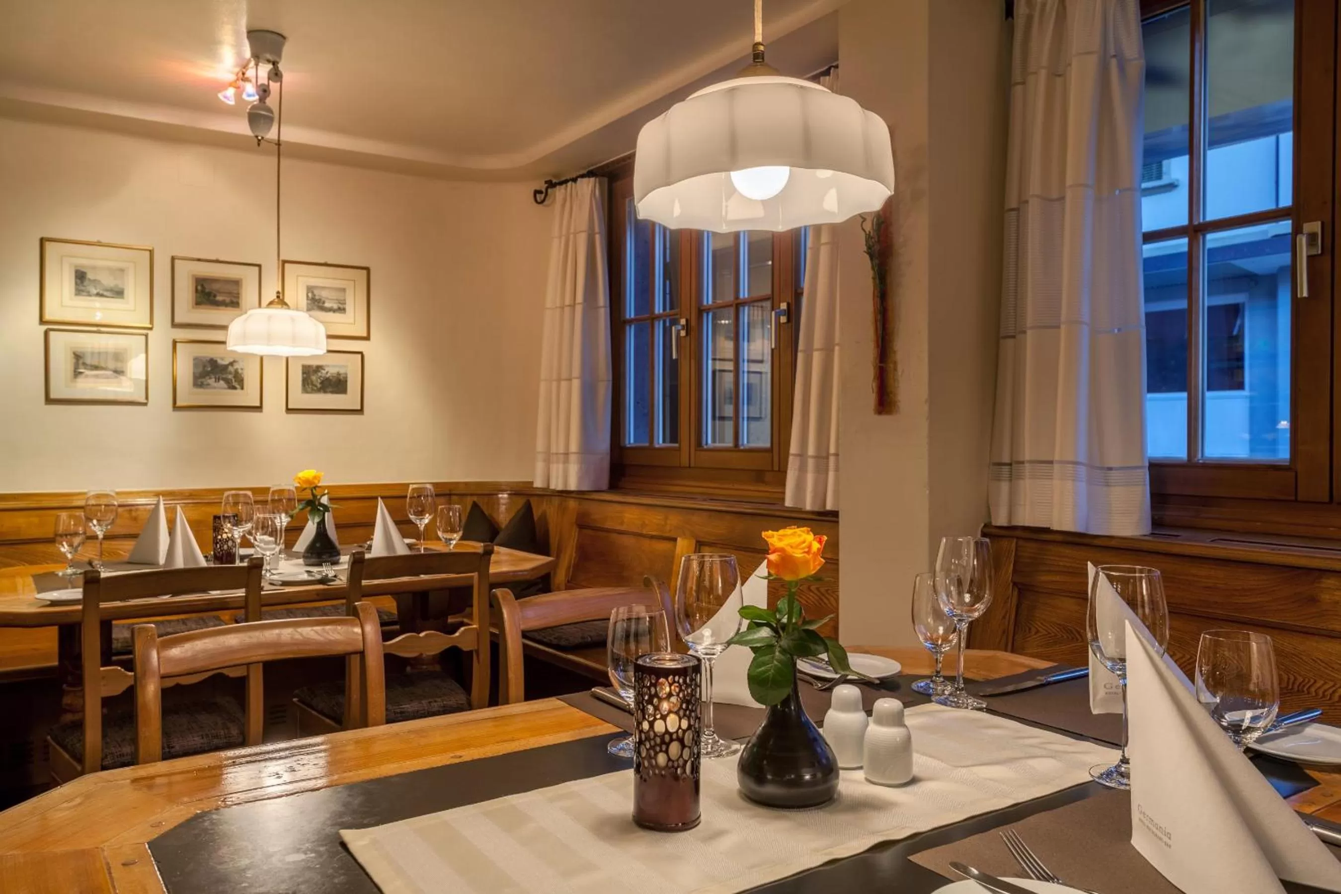 Dining area in Hotel Germania