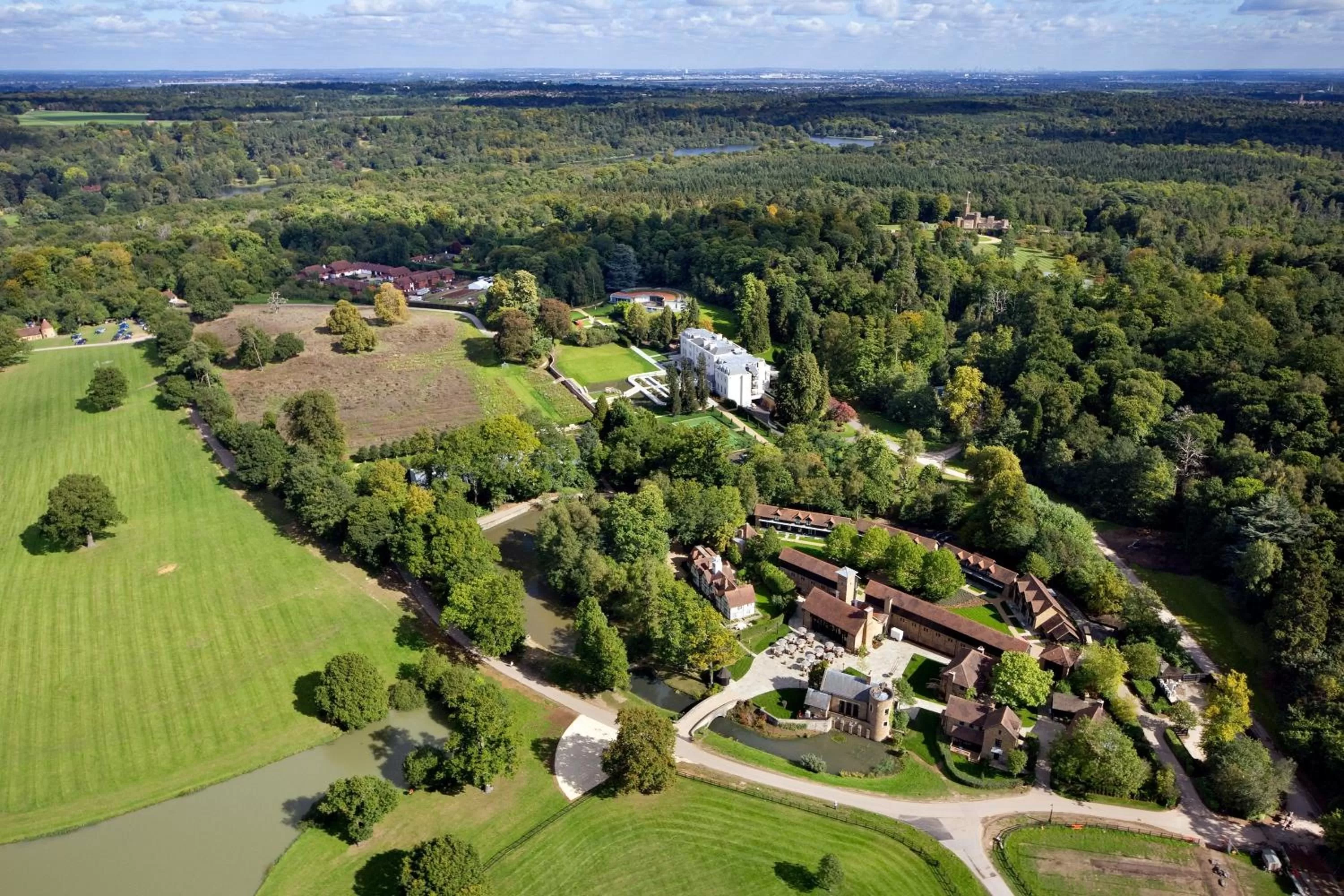 Bird's eye view in Coworth Park - Dorchester Collection