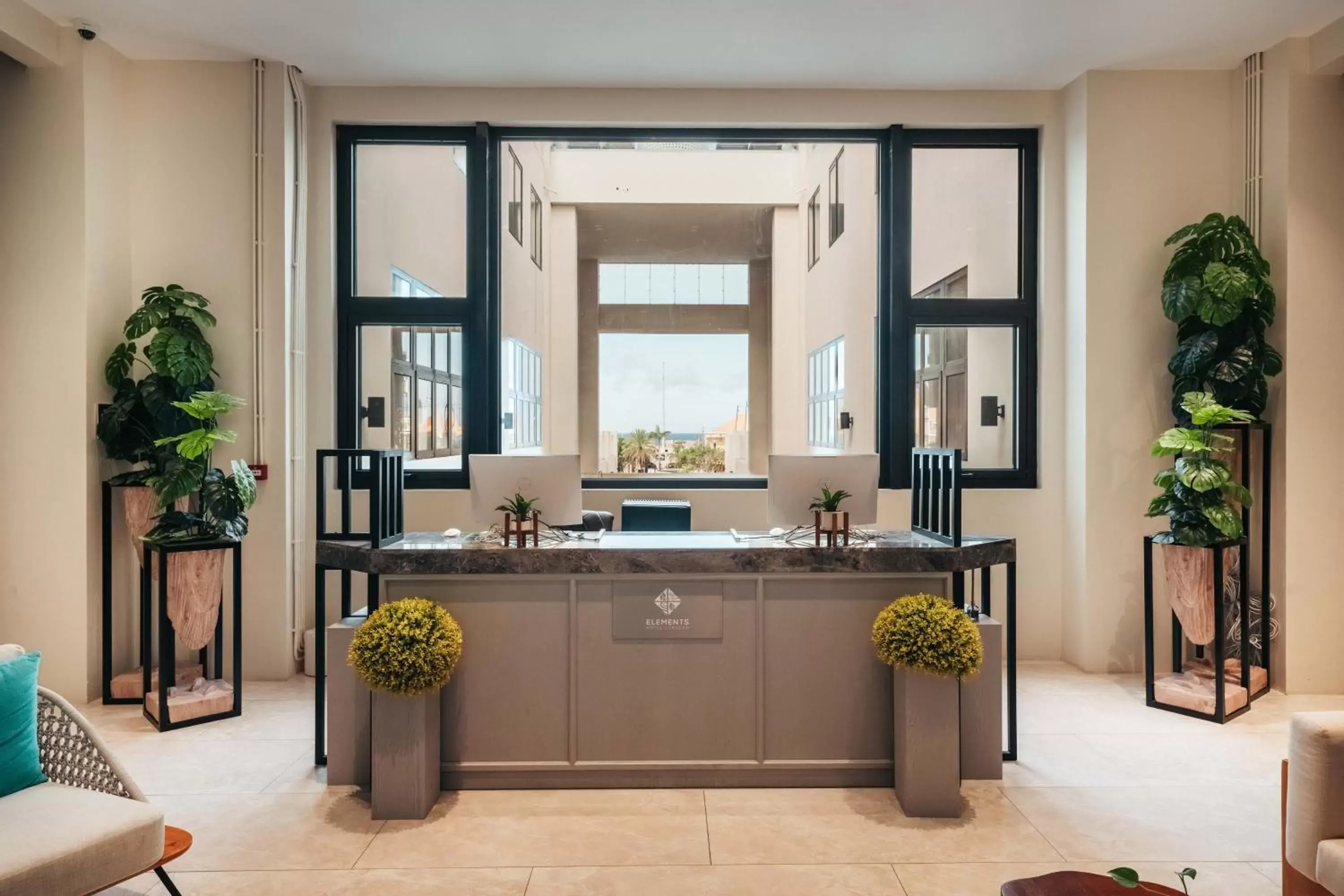 Lobby or reception in Elements Hotel & Shops Curaçao Lobby or reception in Elements Hotel & Shops Curaçao