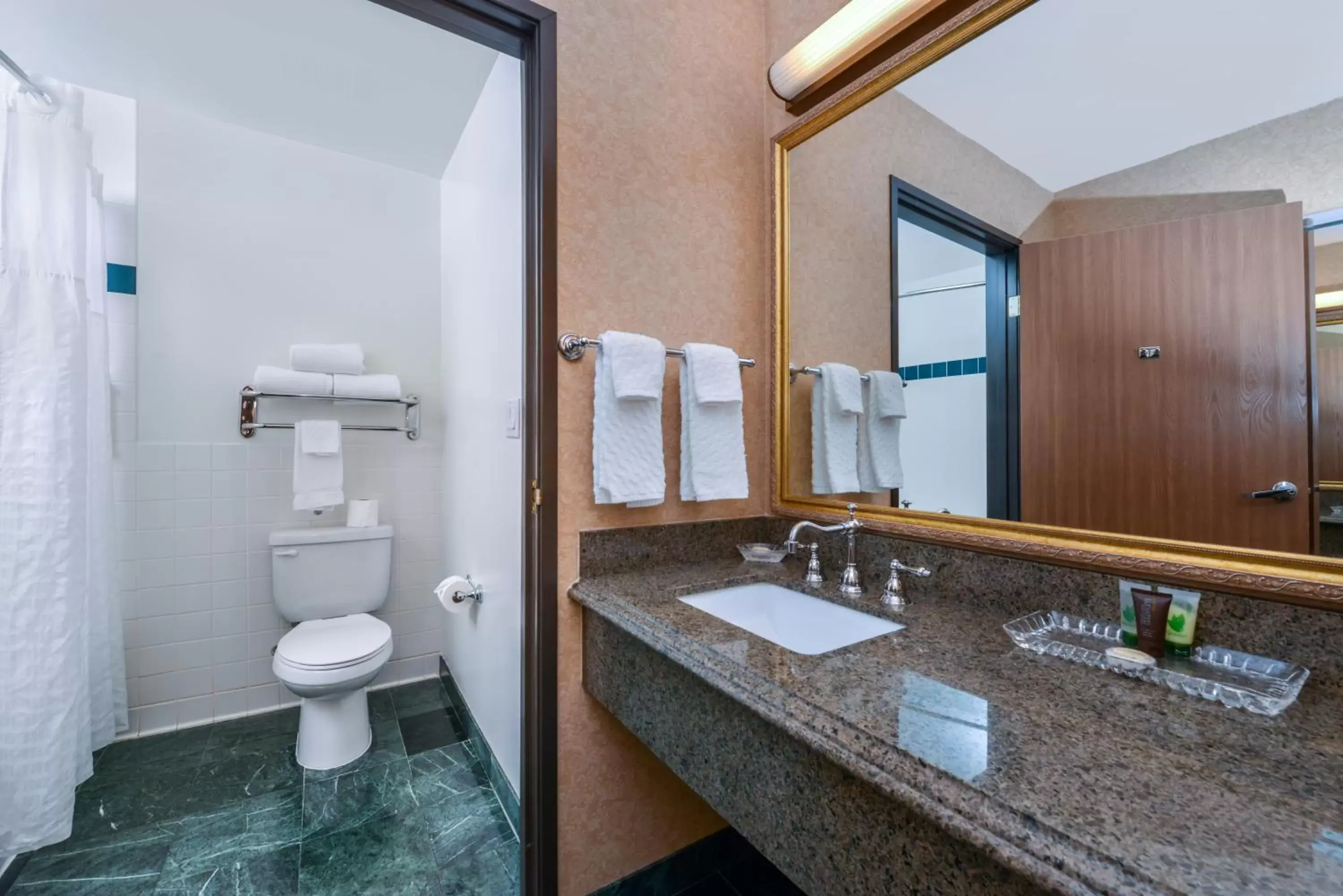 Bathroom in Azure Hotel&Suites Ontario Trademark Collection by Wyndham