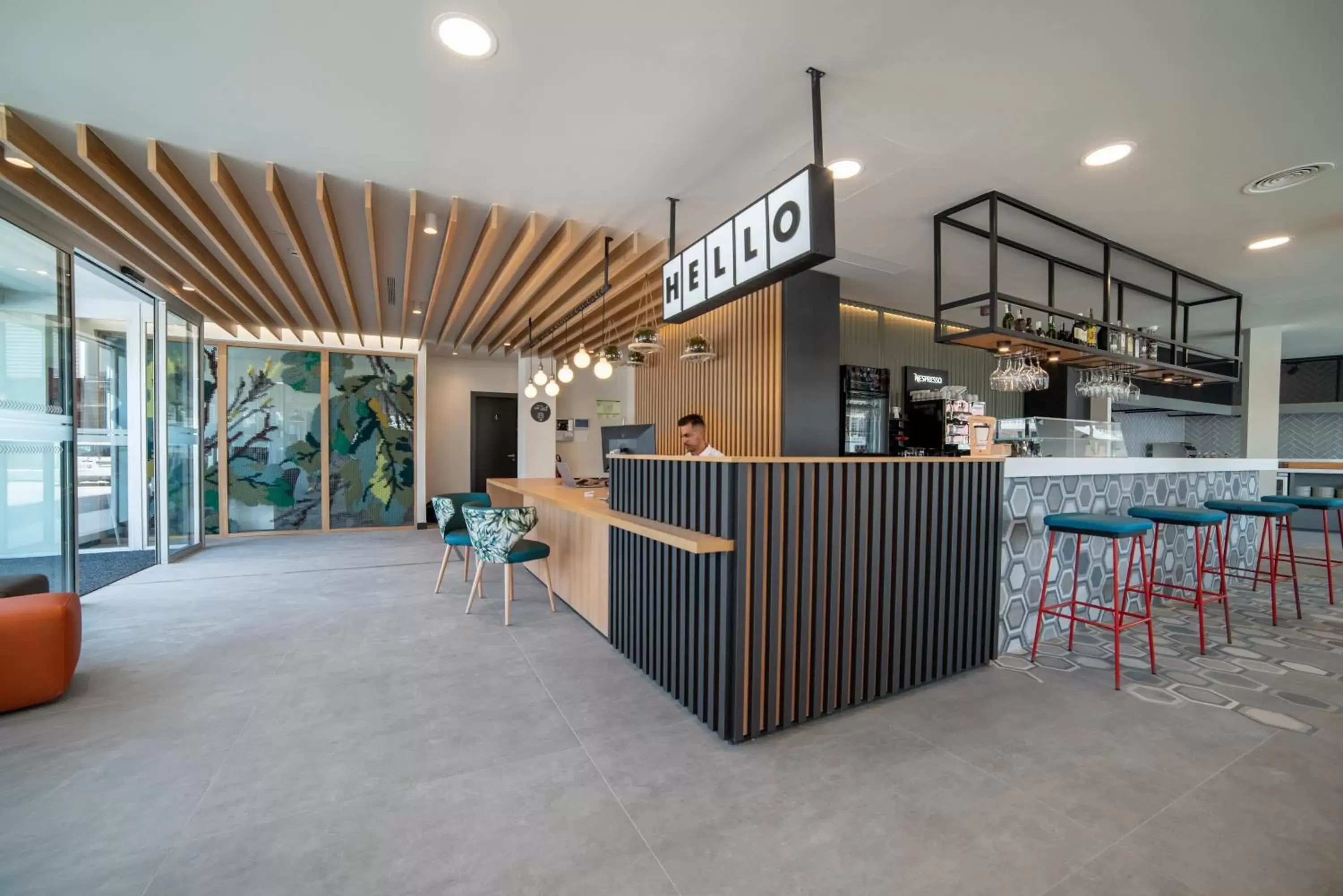 Lobby or reception in Hotel Bed4U Santander Lobby or reception in Hotel Bed4U Santander