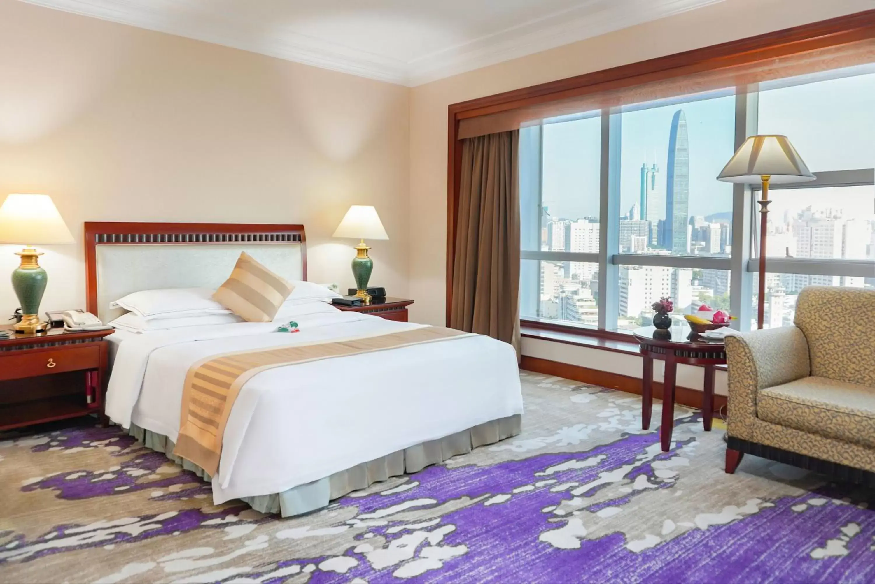 Bed in The Pavilion Hotel Shenzhen (Huaqiang NorthBusiness Zone)