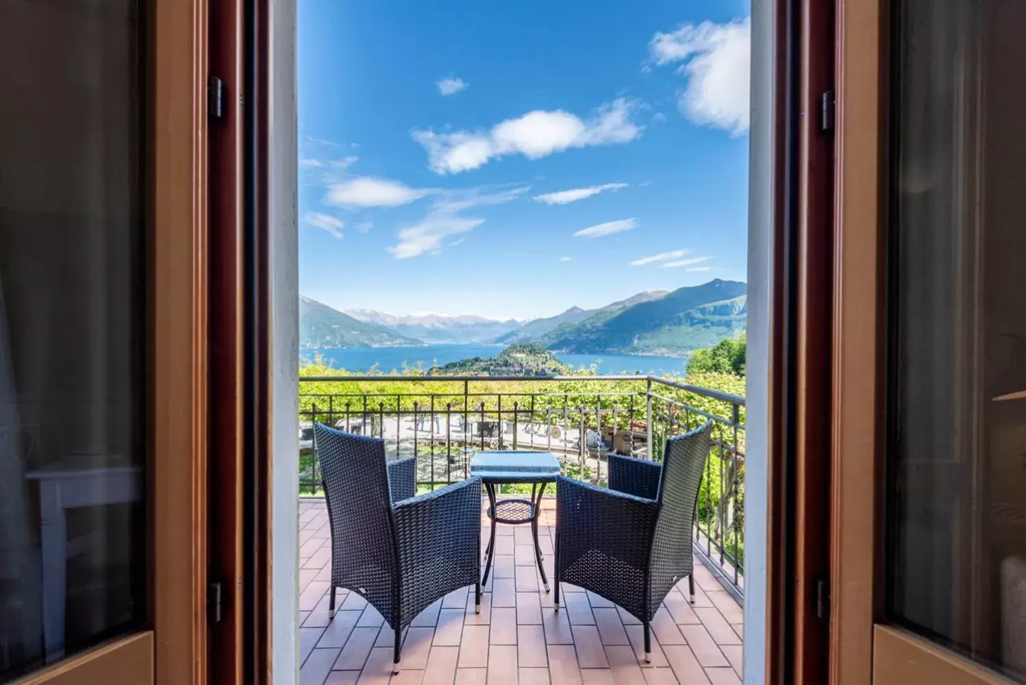 Balcony/Terrace in Hotel Il Perlo Panorama