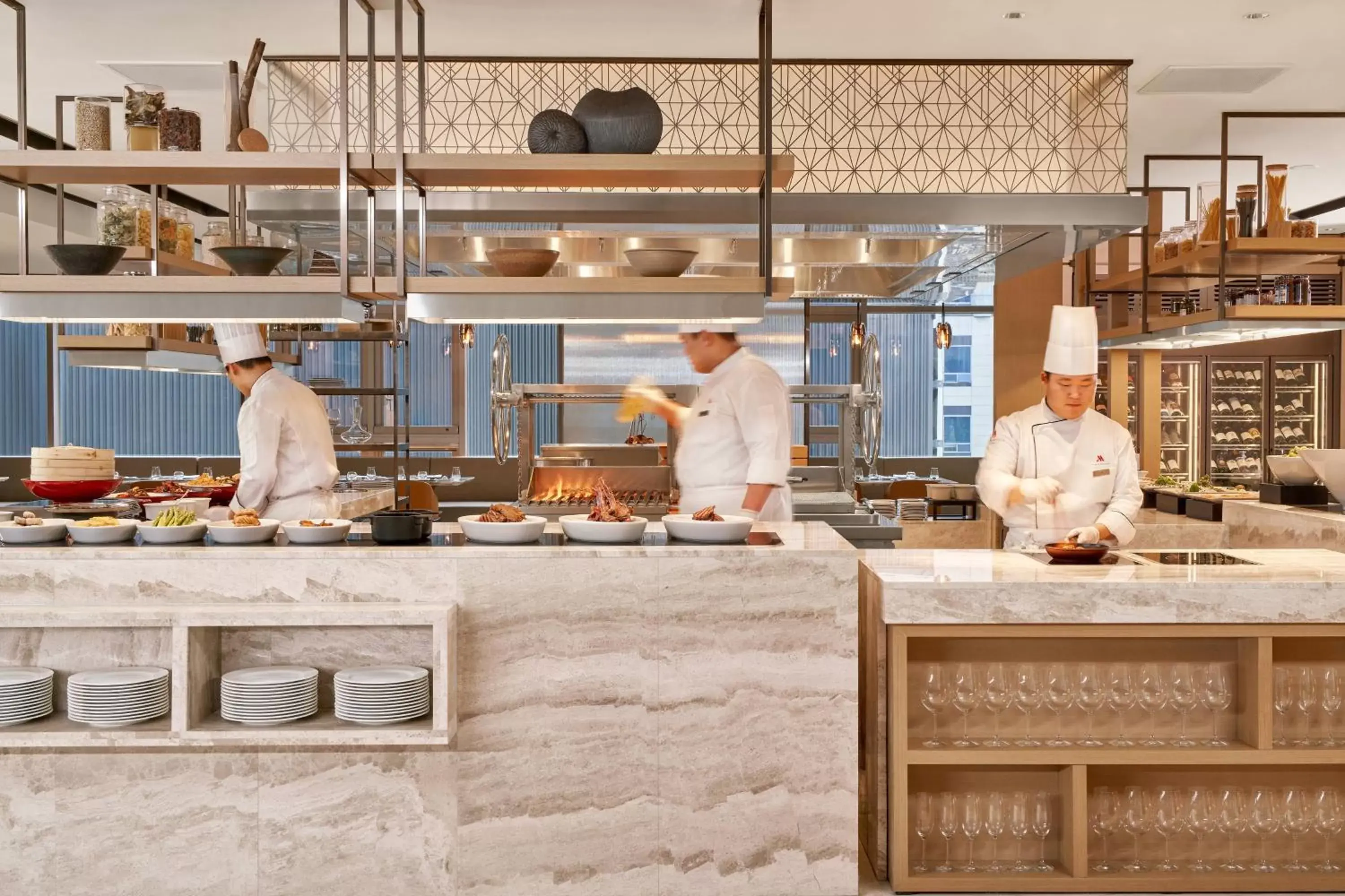Kitchen or kitchenette in Daegu Marriott Hotel