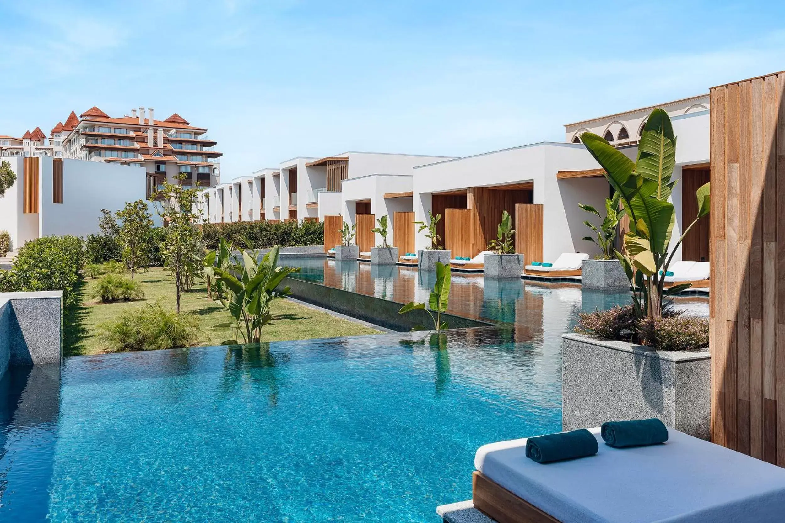 Patio, Swimming Pool in Sirene Belek Hotel