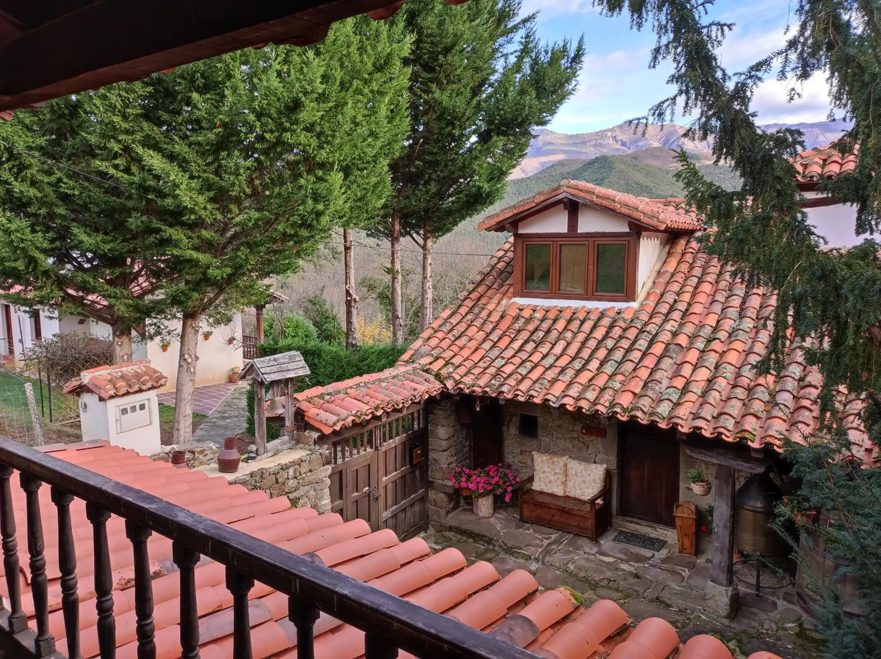 Balcony/Terrace in Viviendas Rurales El Covaju
