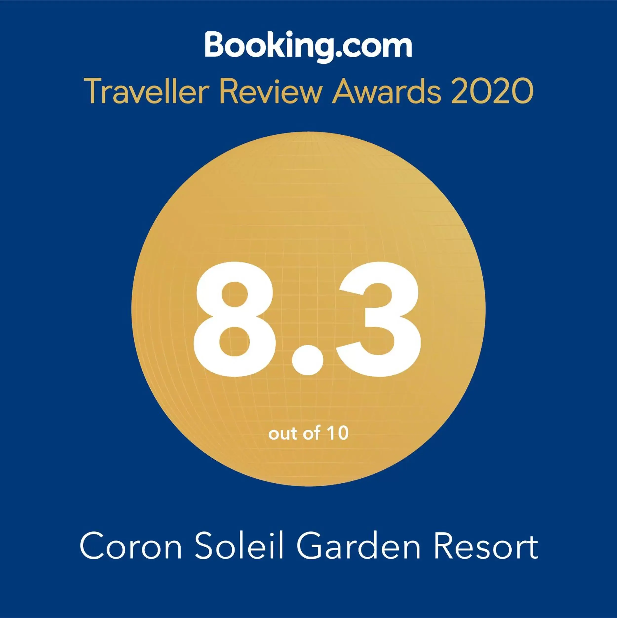 Certificate/Award in Coron Soleil Garden Resort