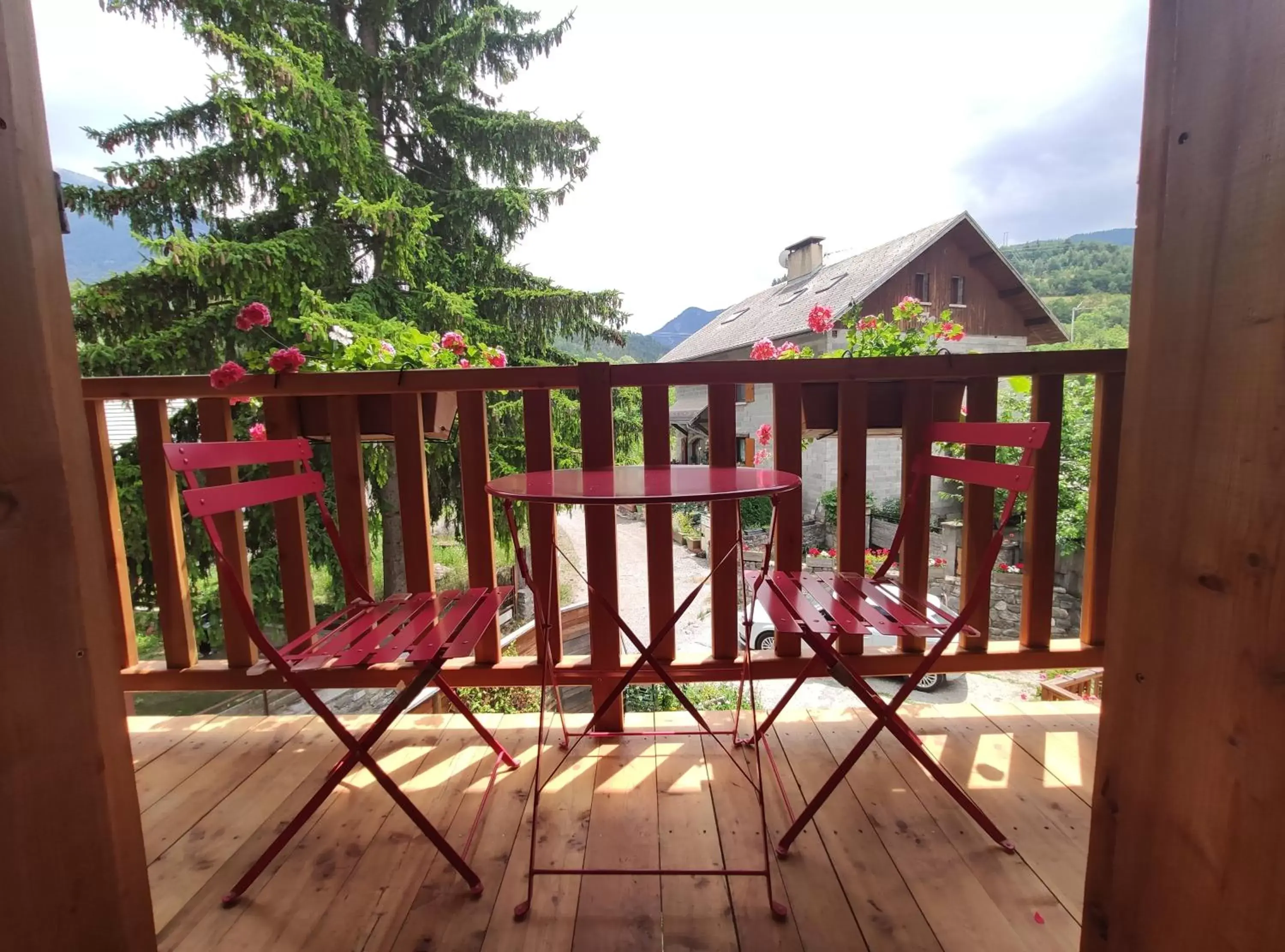 Balcony/Terrace in B&B et Apartments Moulin du Martinet