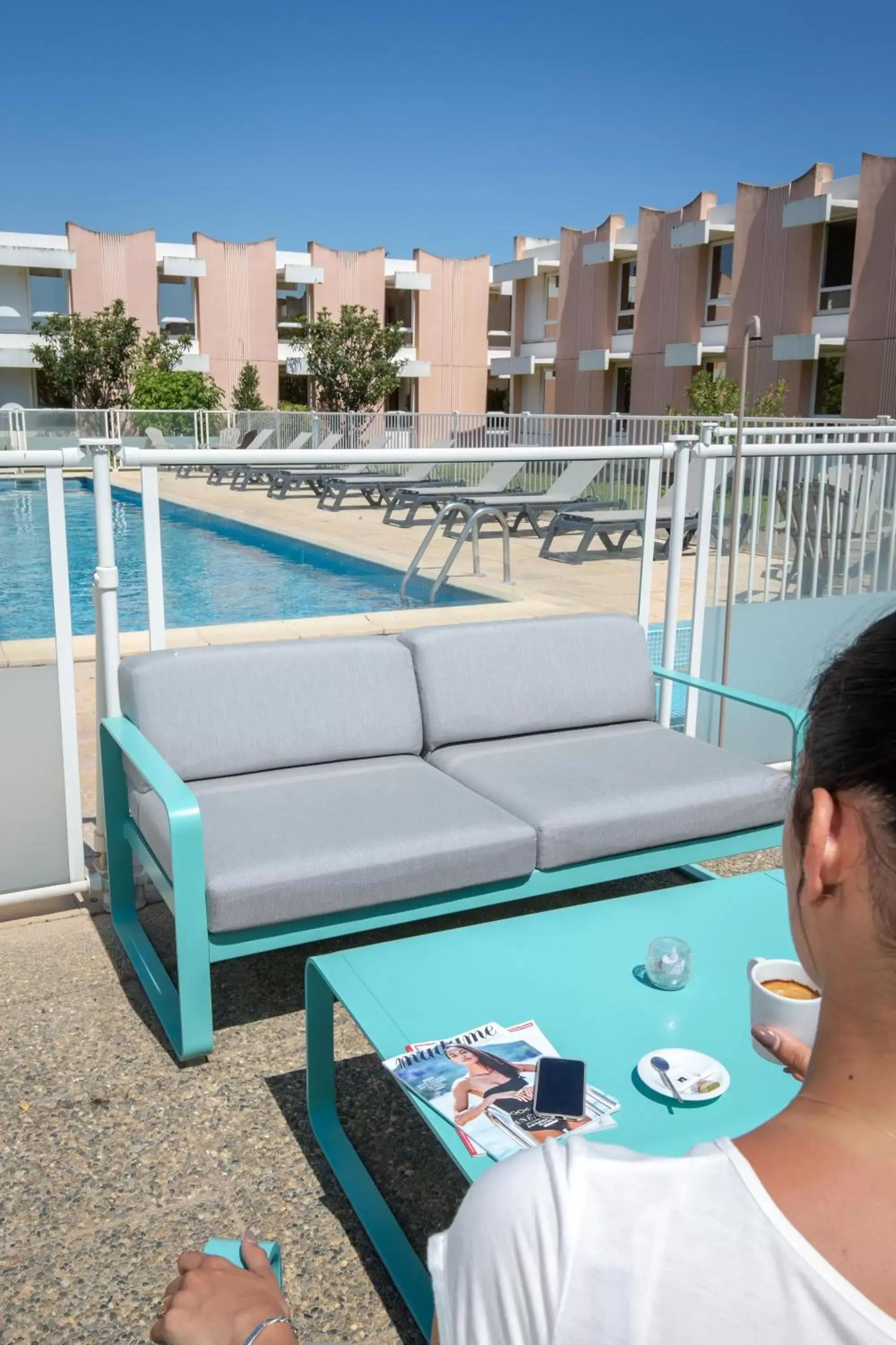 Patio in Novotel Perpignan Nord Rivesaltes