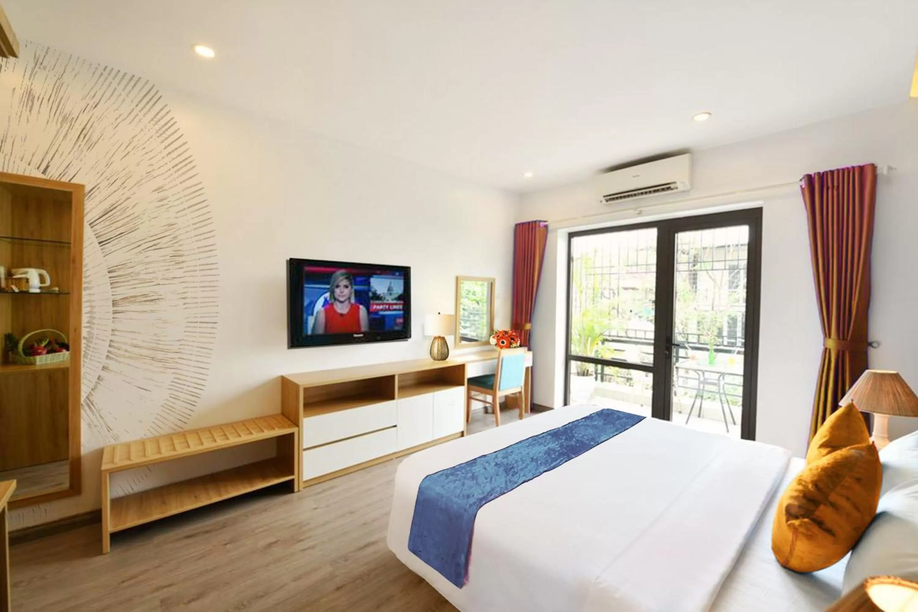View (from property/room), TV/Entertainment Center in Hanoi Amorita Boutique Hotel & Travel