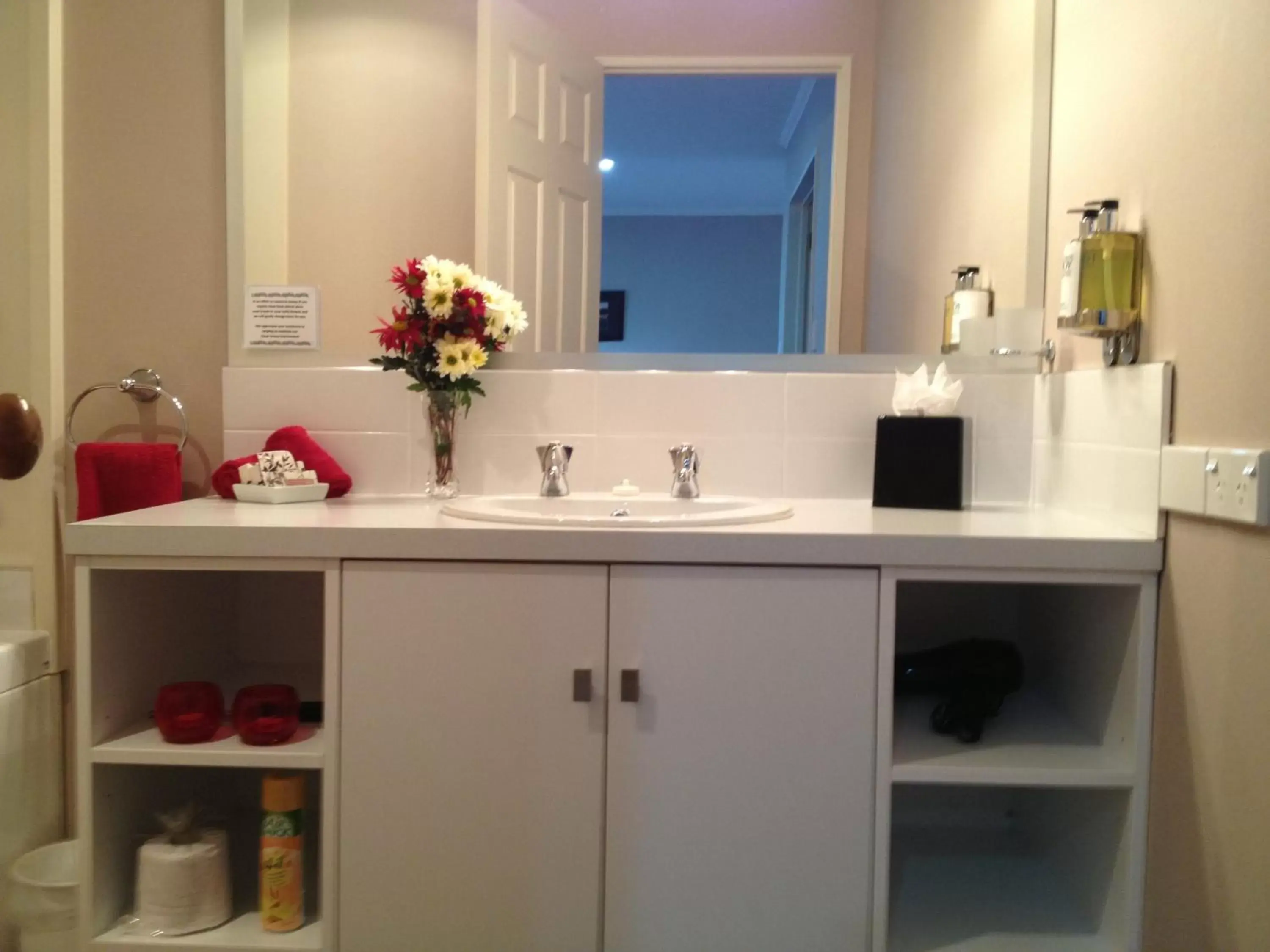 Kitchen or kitchenette, Bathroom in Lakefront Lodge