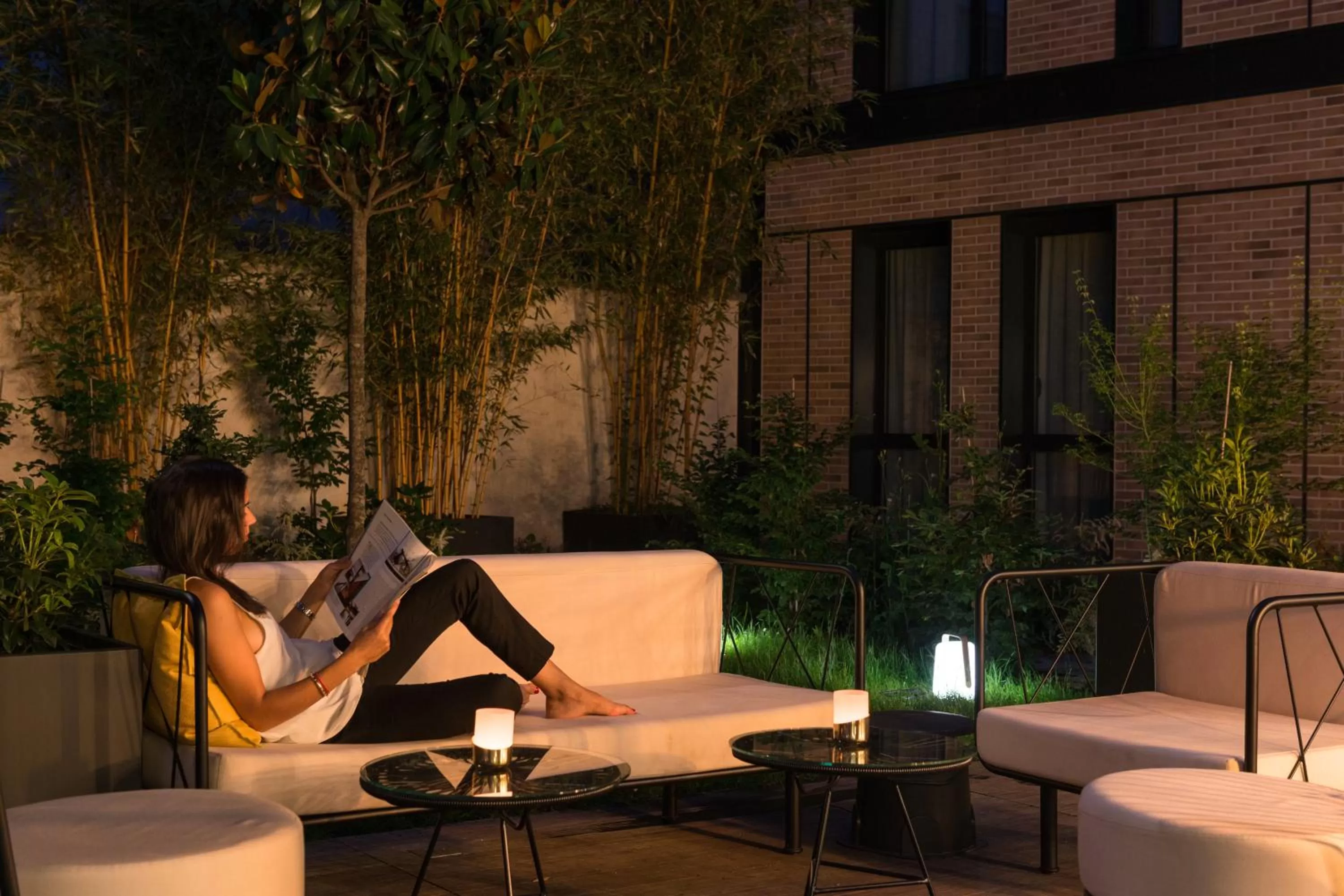 Seating area in L'Imprimerie Hôtel