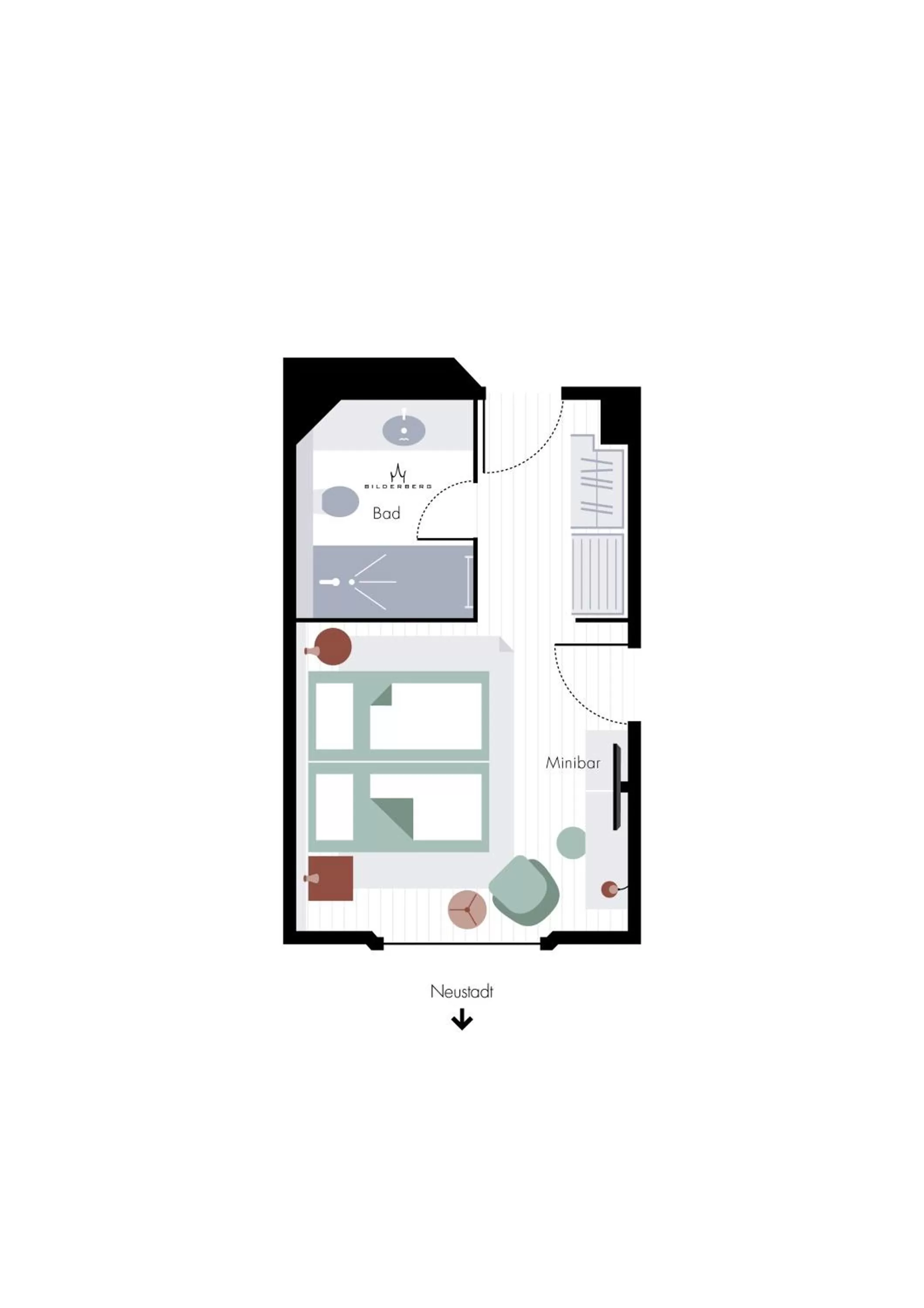 Floor plan in Bilderberg Bellevue Hotel Dresden