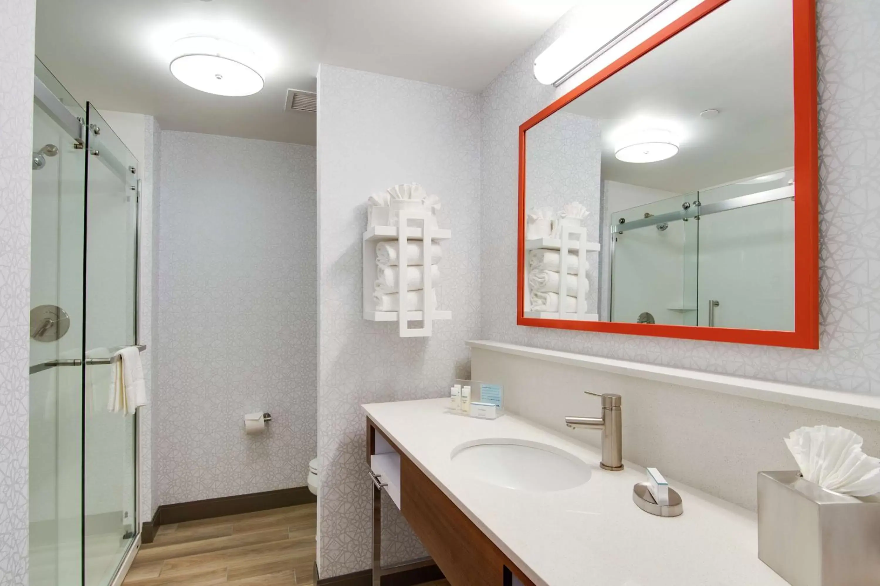 Bathroom in Hampton Inn & Suites by Hilton Nashville North Skyline Bathroom in Hampton Inn & Suites by Hilton Nashville North Skyline