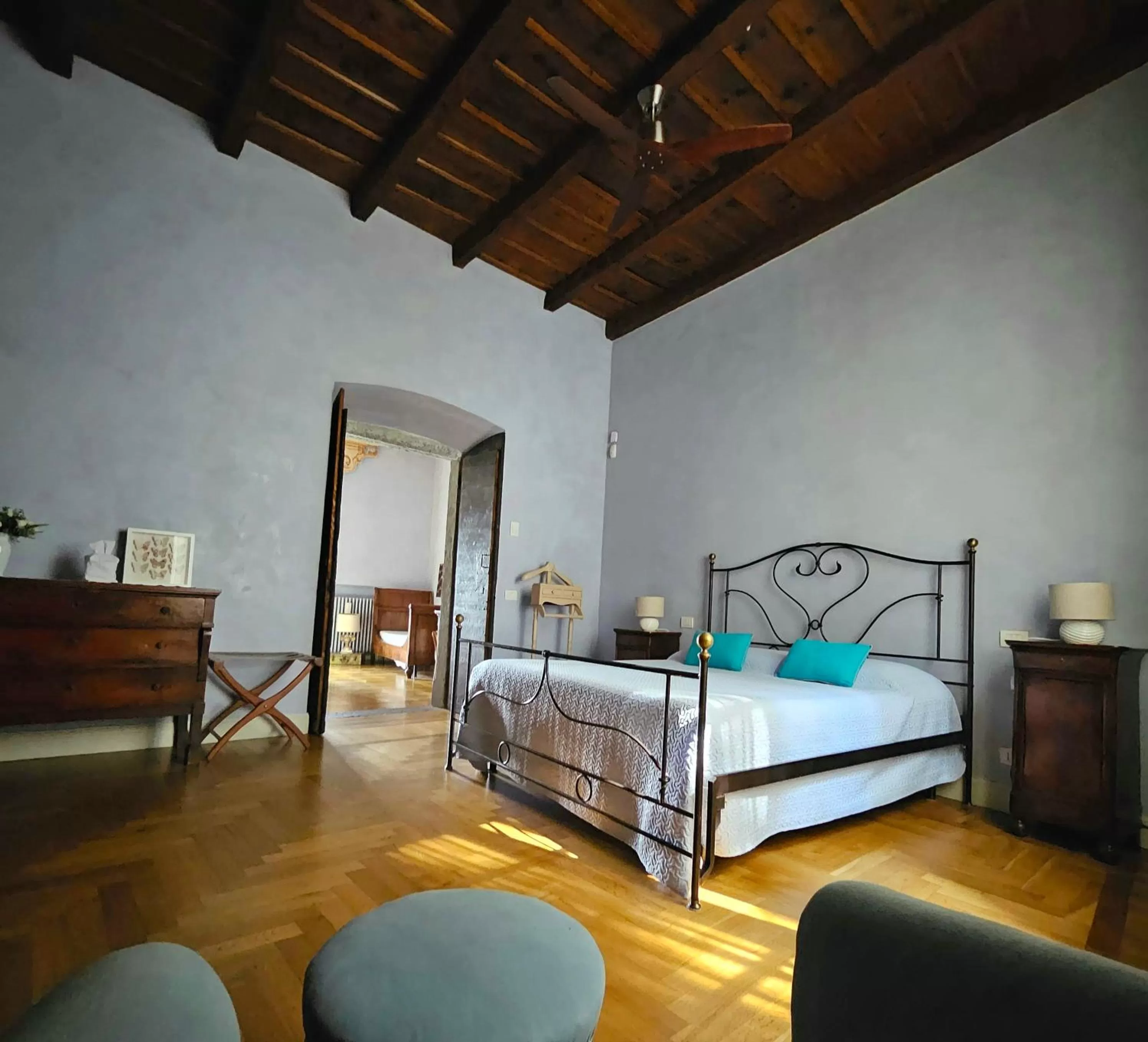 Bedroom, Bed in B&B Dimora Delle Donnole Bergamo Alta