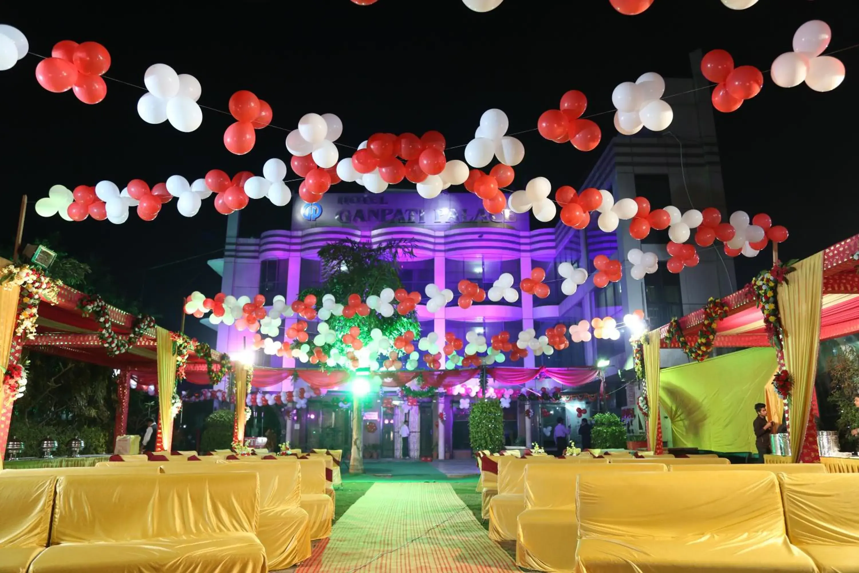Night, Banquet Facilities in Hotel Ganpati Palace