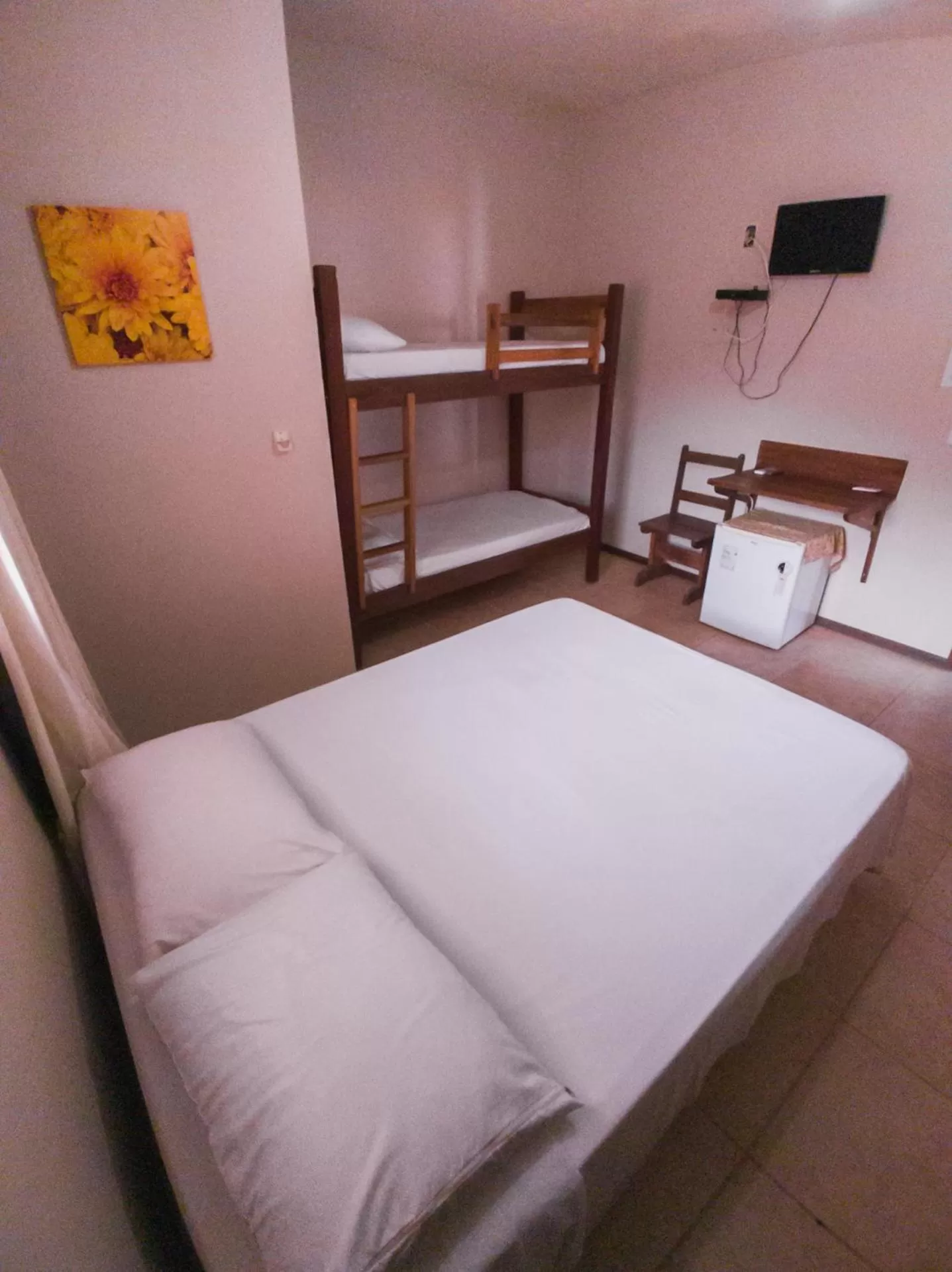 Bed in Pousada La Cabana